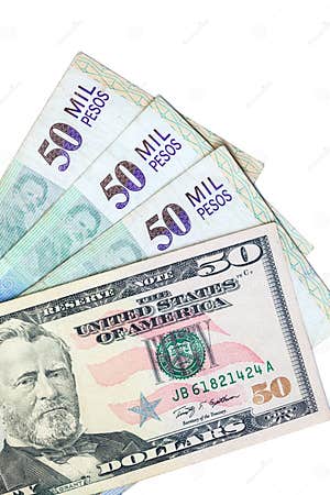 Currency Exchange Rate Us Dollar To Colombian Peso Dollar Poster