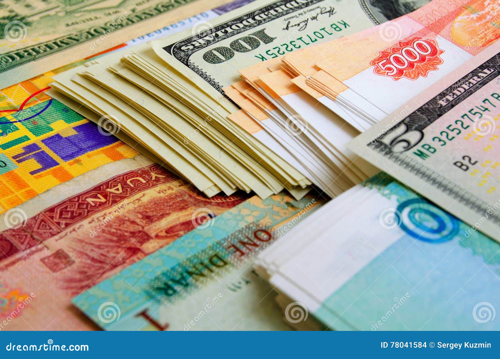 Exchange Rates and Speculation. Stock Photo Image of money, forecast