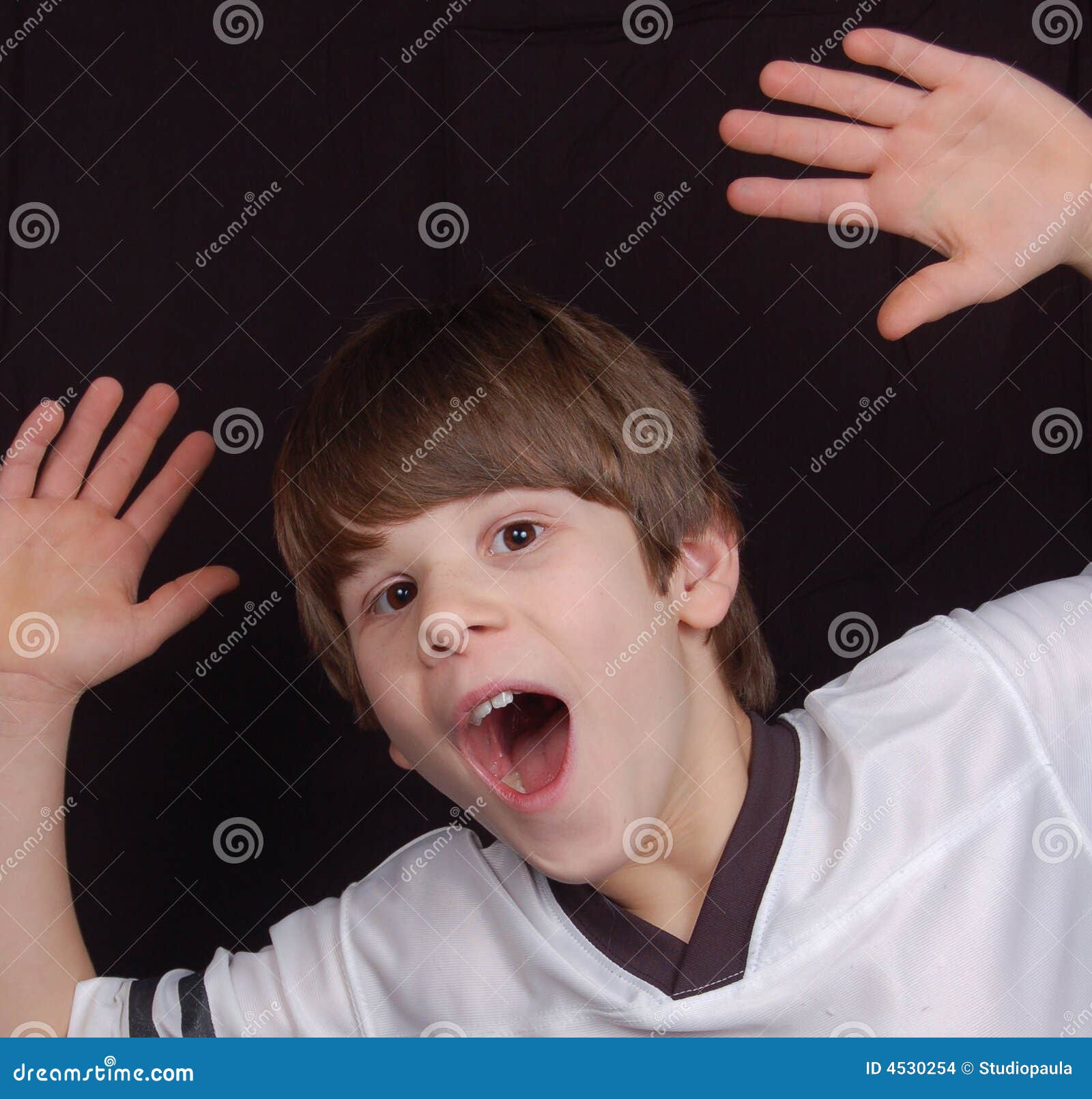 Excited Boy Stock Photo. Image Of Face, Children, Excited 4530254 0BD