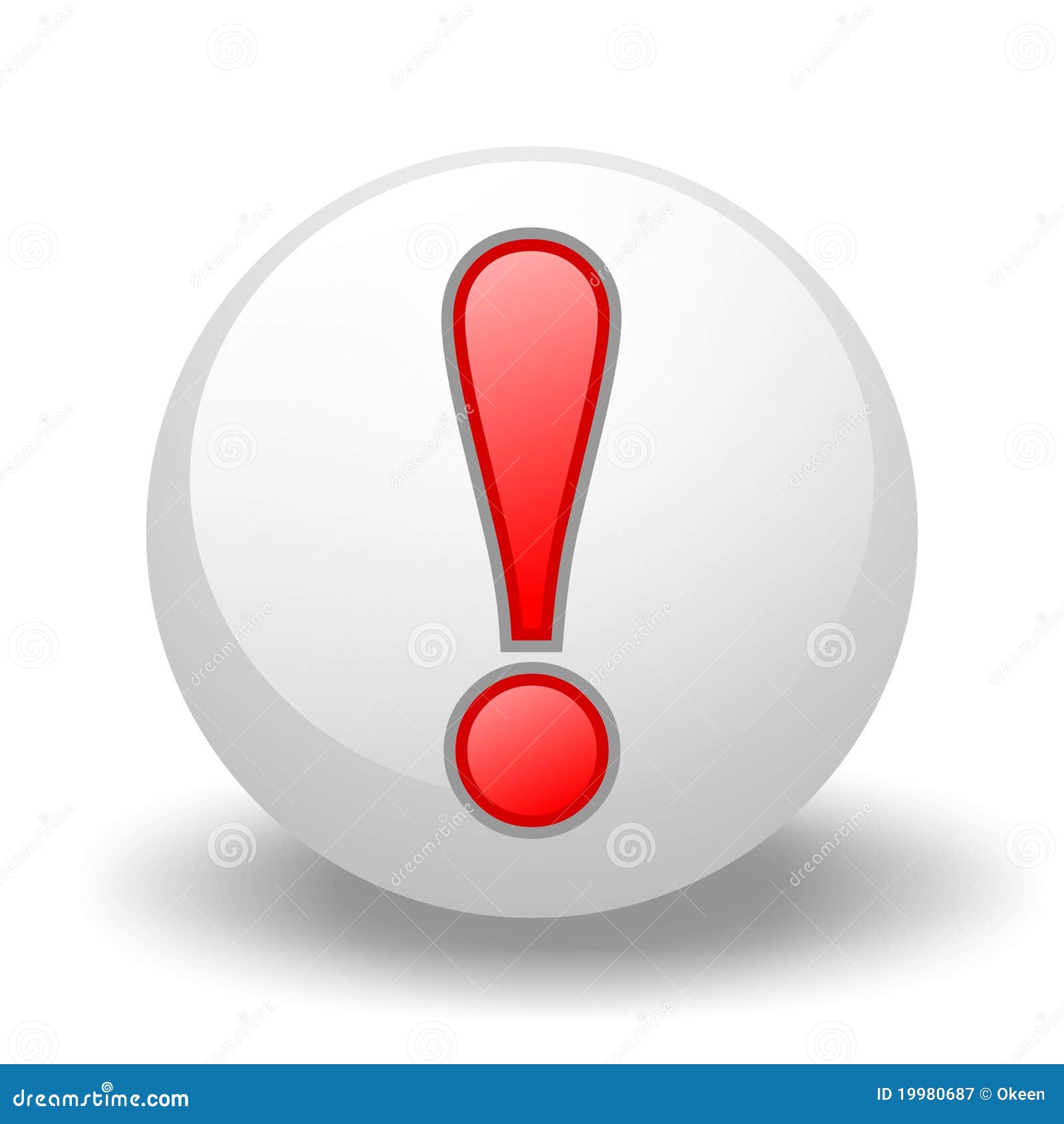 Exclamation Symbol On Ball Royalty Free Stock Photography Image 19980687