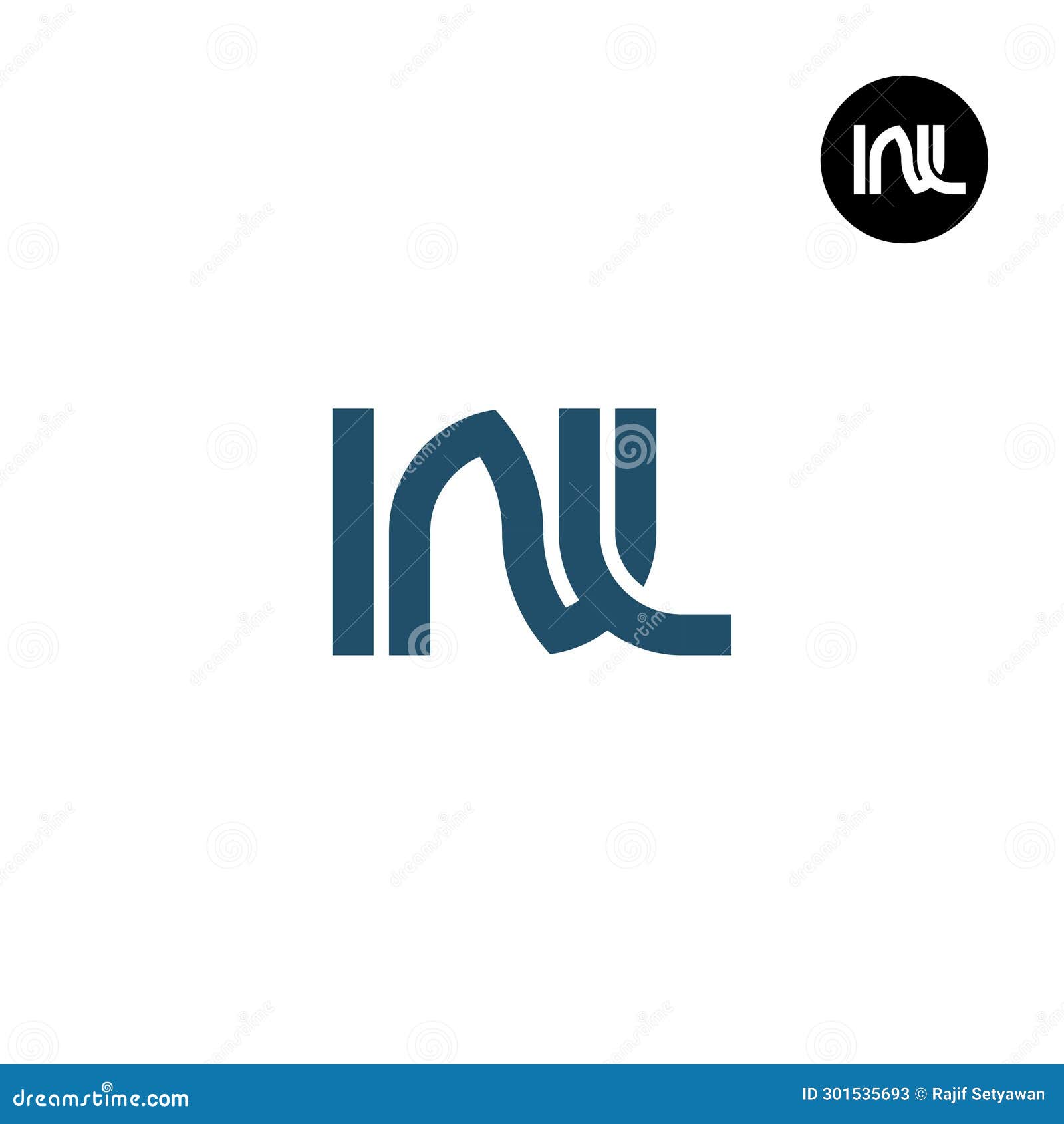 letter inl monogram logo 