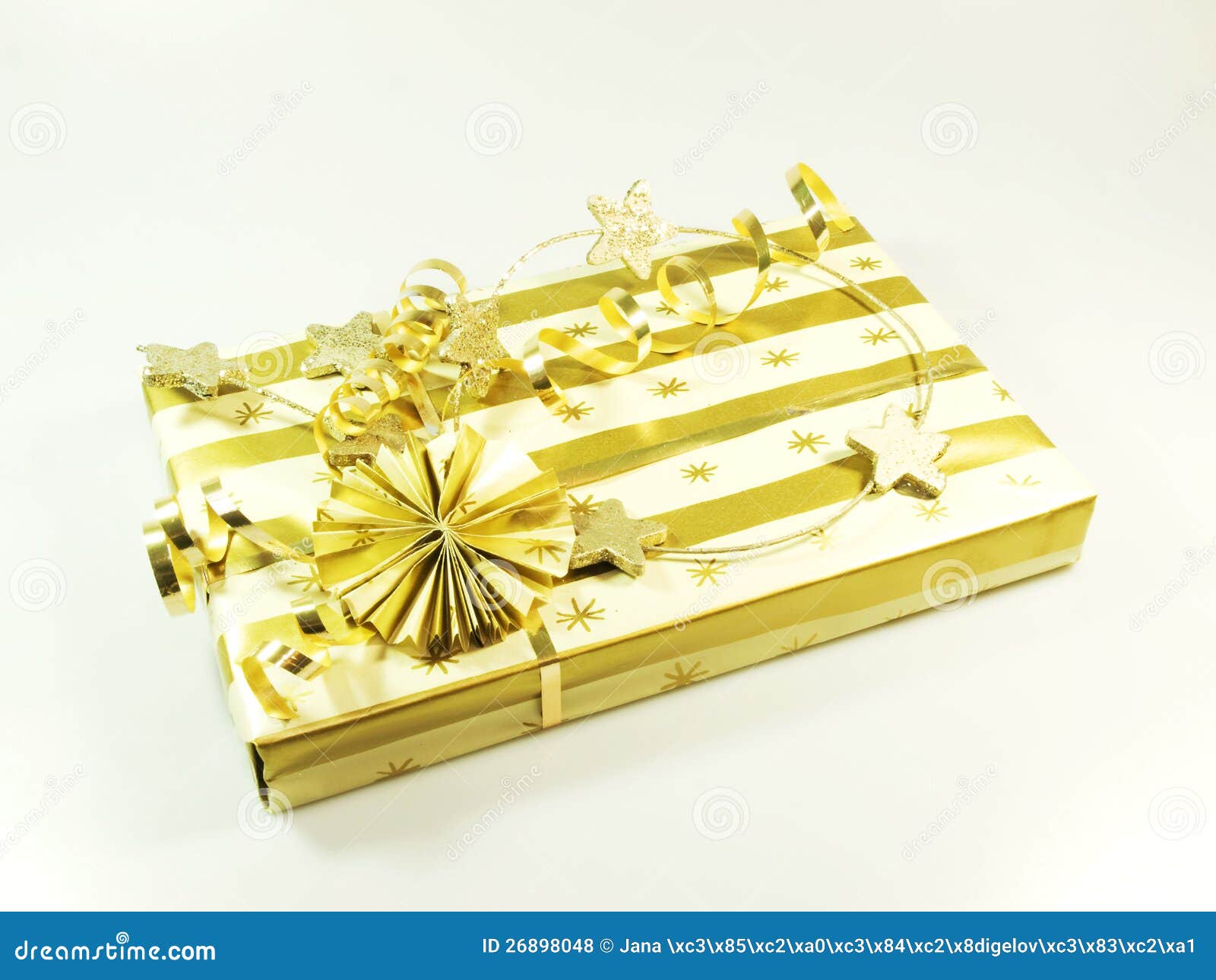 Exclusive wrapped gift stock photo. Image of seasonal 26898048