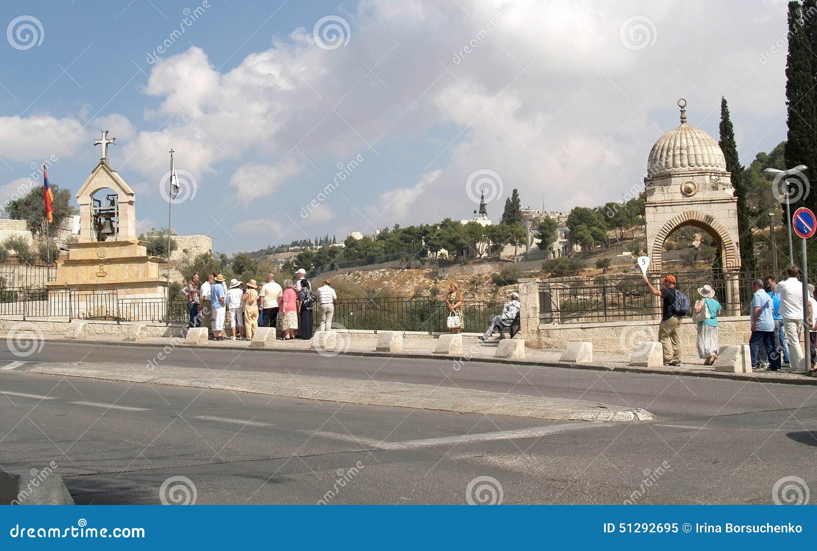 Excursion Groups on the Olive Mountain. Jerusalem, Israel Editorial Image Image of group