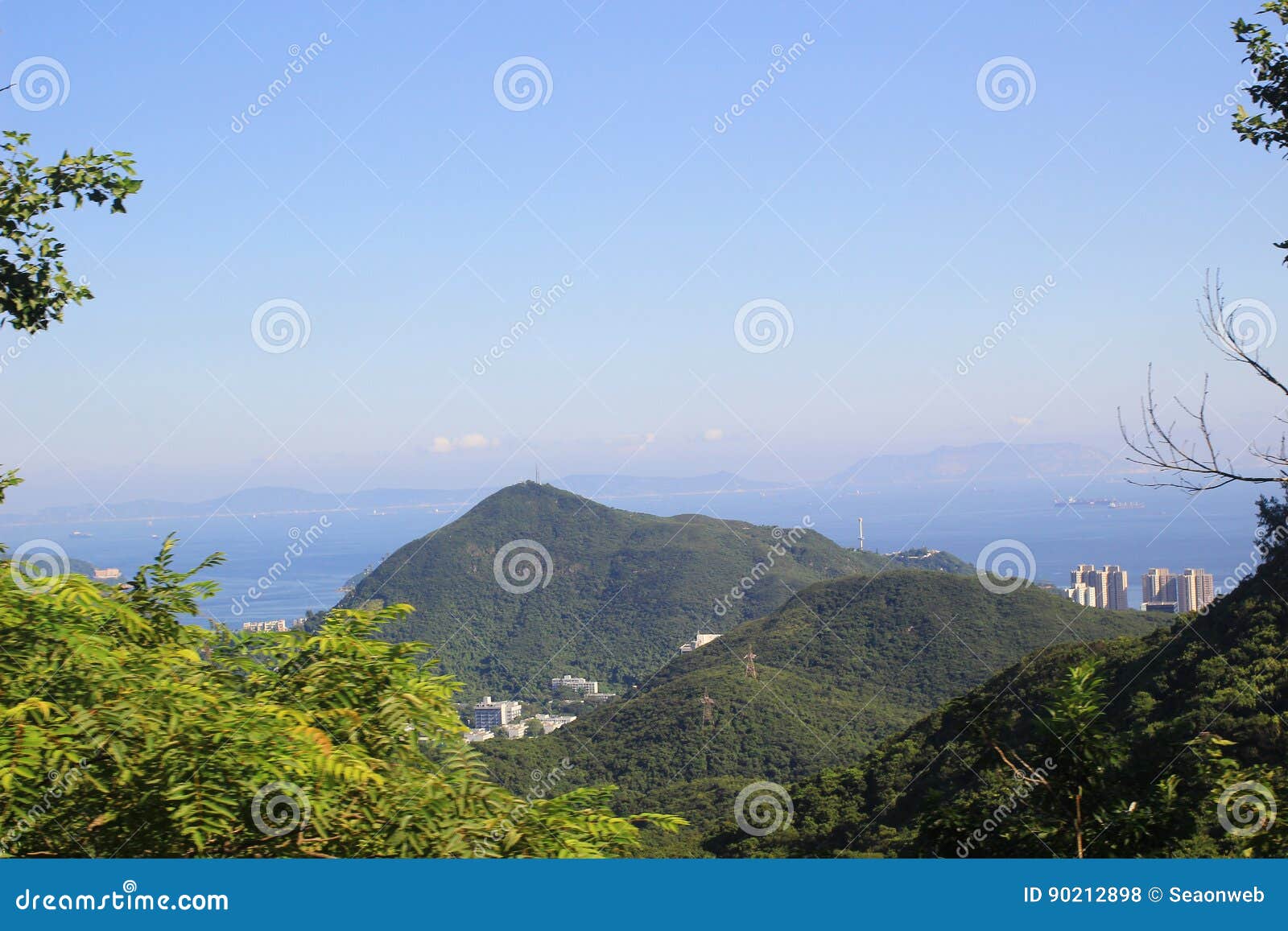 Executive Apartments at Victoria Peak in Hong Kong. Stock Photo Image