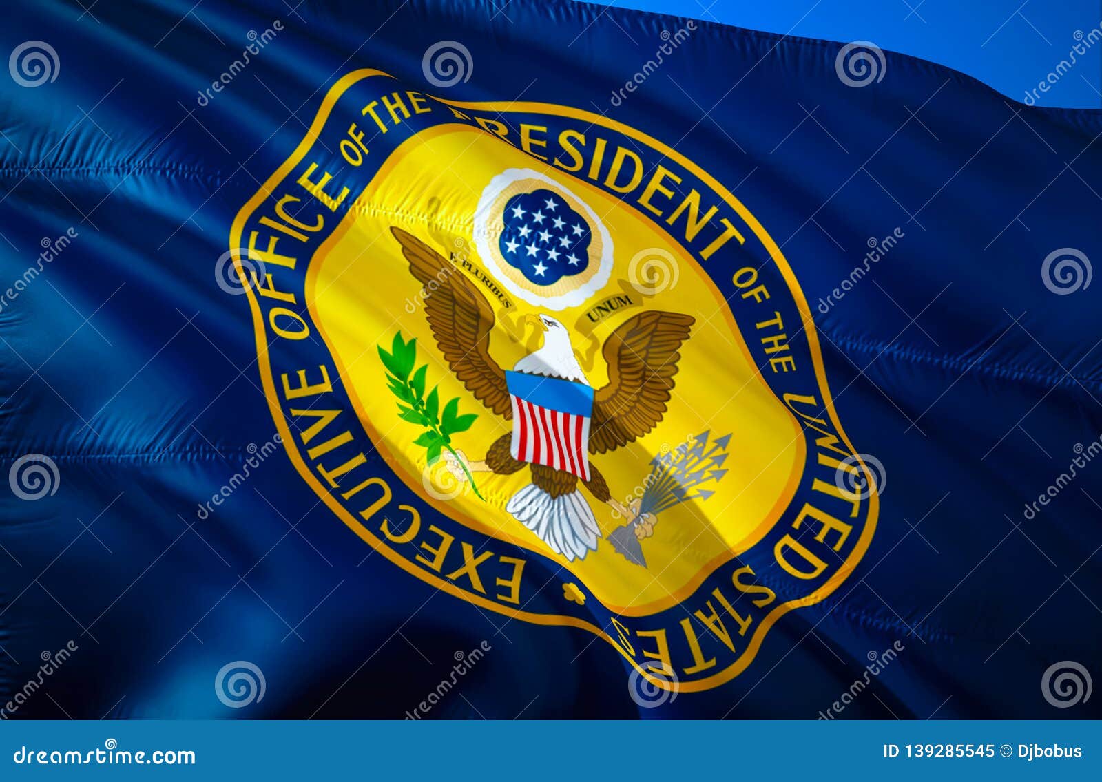 Executive Office United States President Flag 3d Waving Flag Design The National Symbol Of Usa 3d Rendering Usa 3d Waving Sign Stock Image Image Of Waving Independence