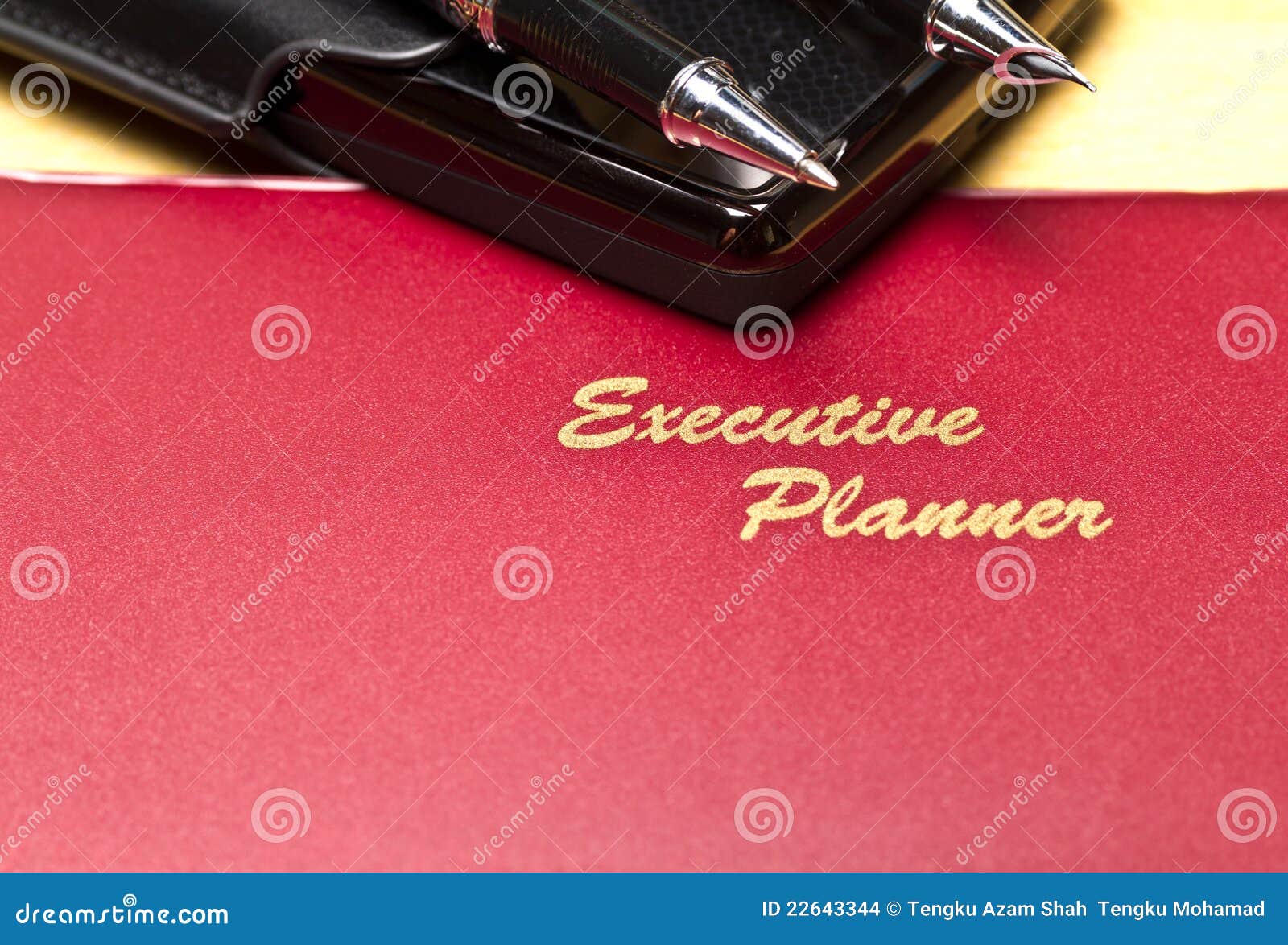 Executive Planner Series V stock photo. Image of memo 22643344