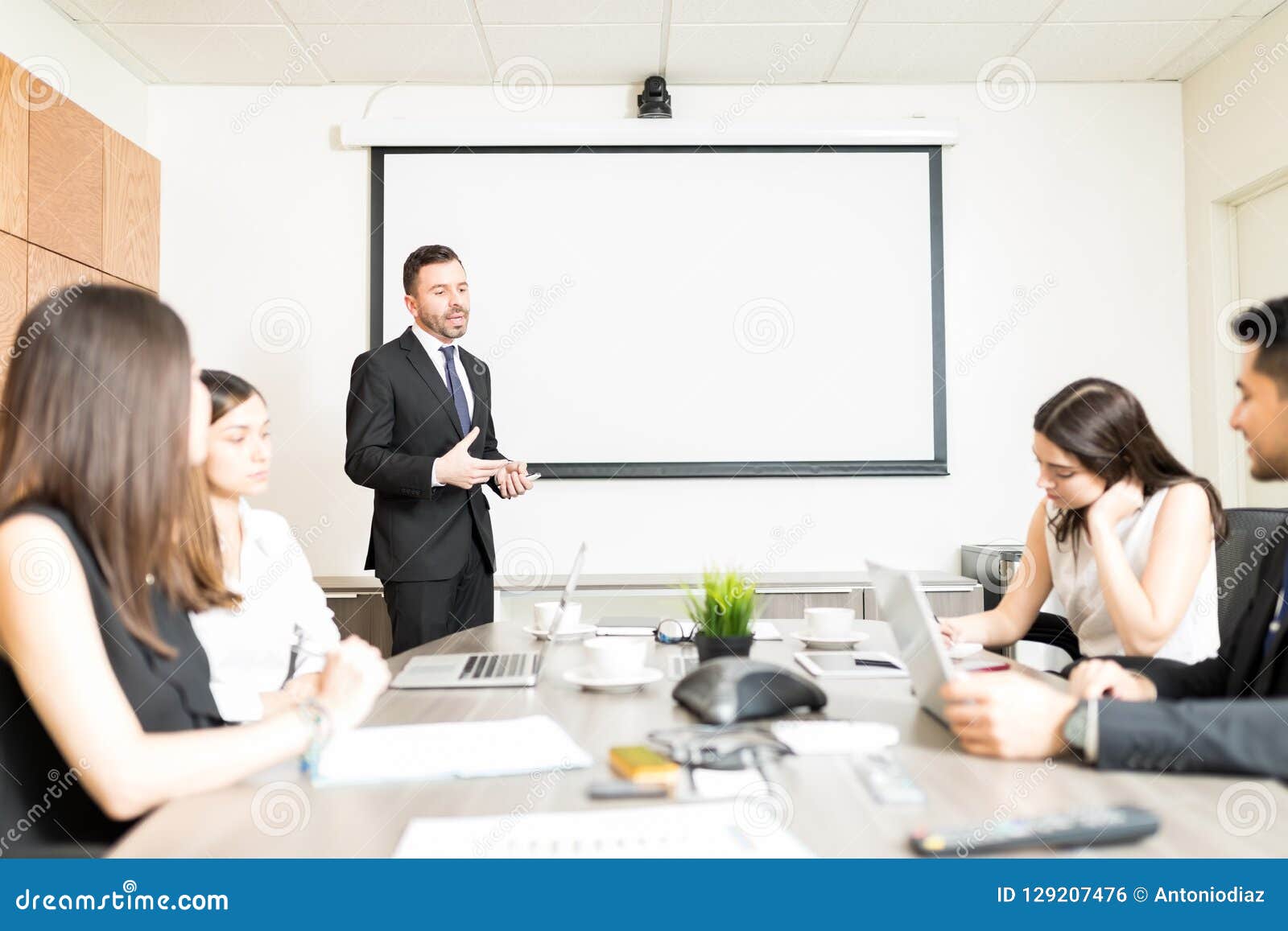 office presentation stock image