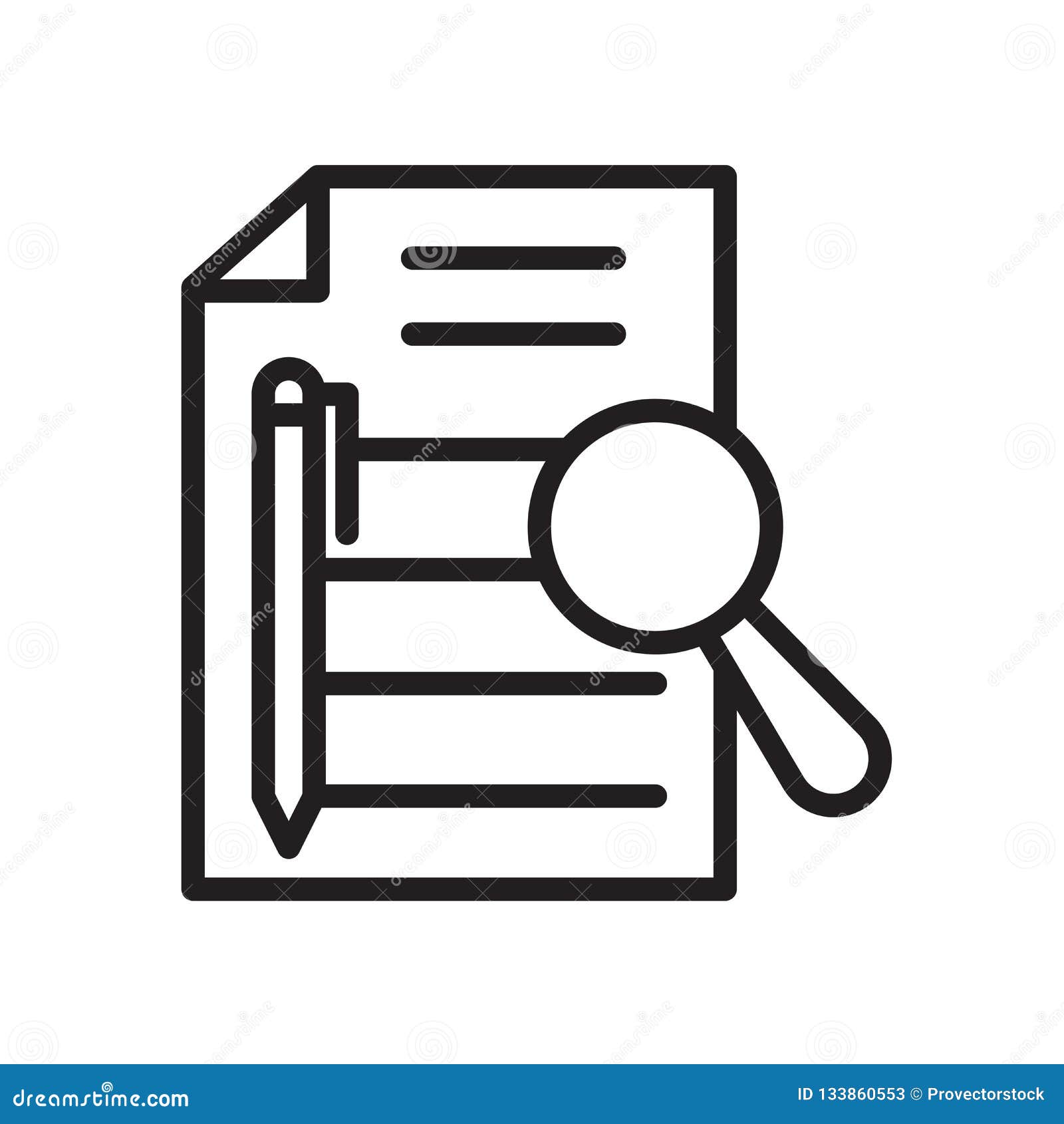 executive summary icon  on white background