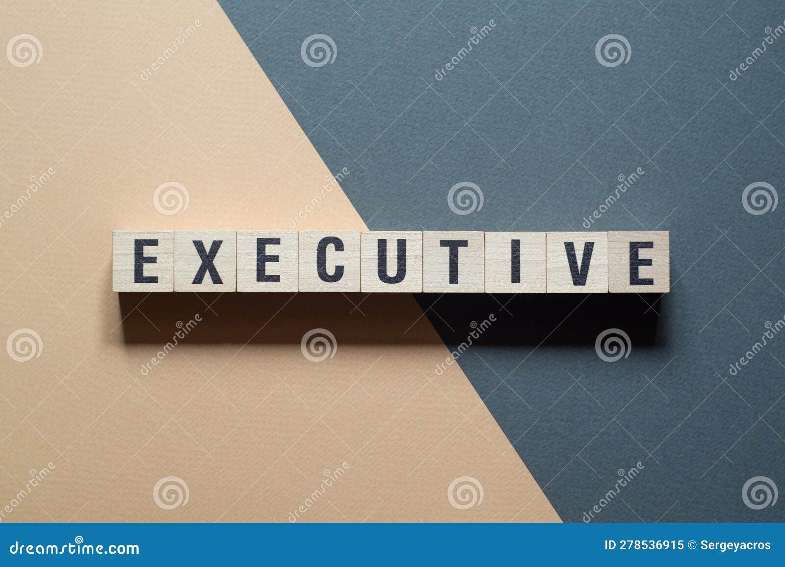 Executive Word Concept on Cubes Stock Image Image of corporate
