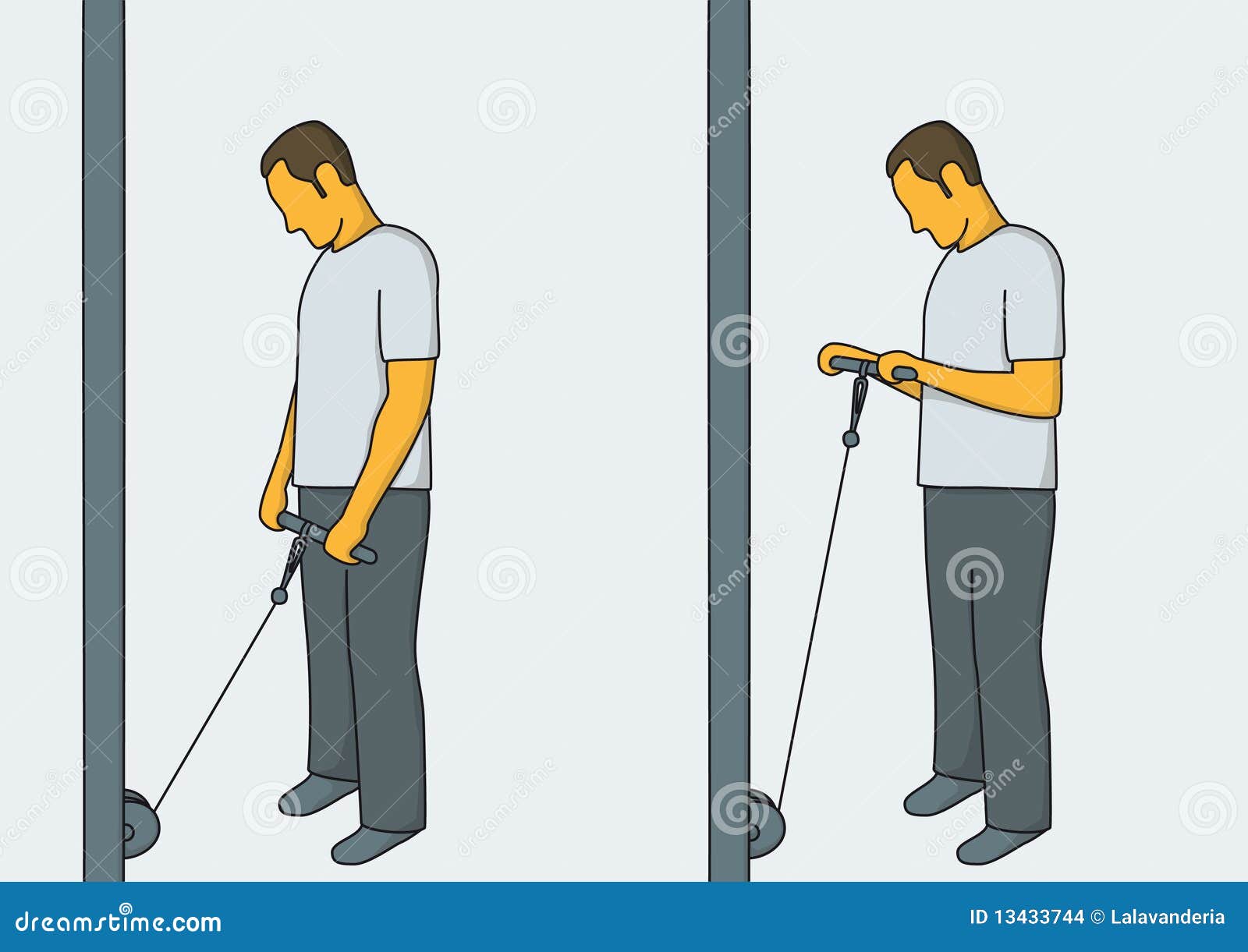 Exercices d'avantbras illustration stock. Illustration du santé 13433744