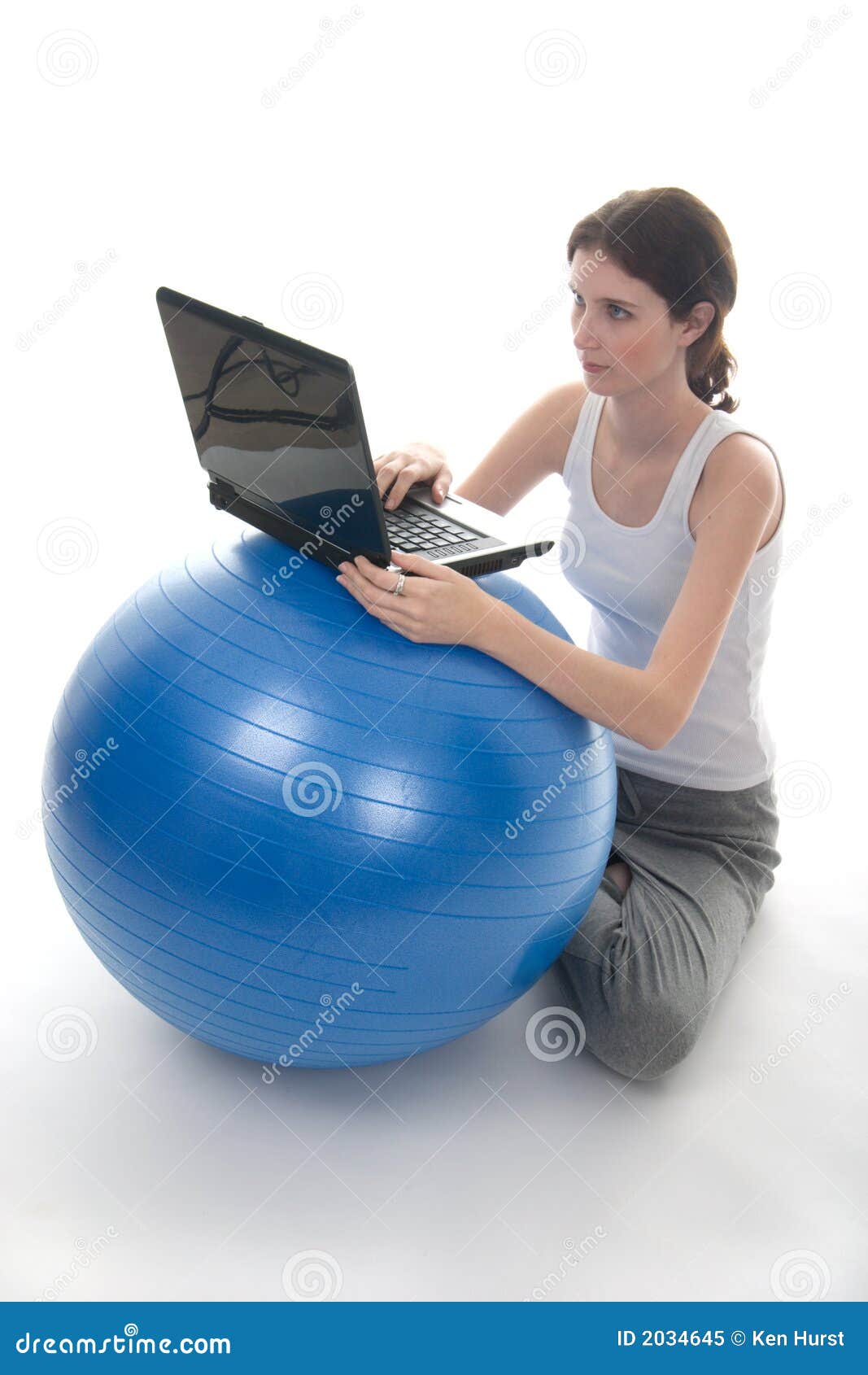 Simple Stability Ball Exercises At Desk for Women