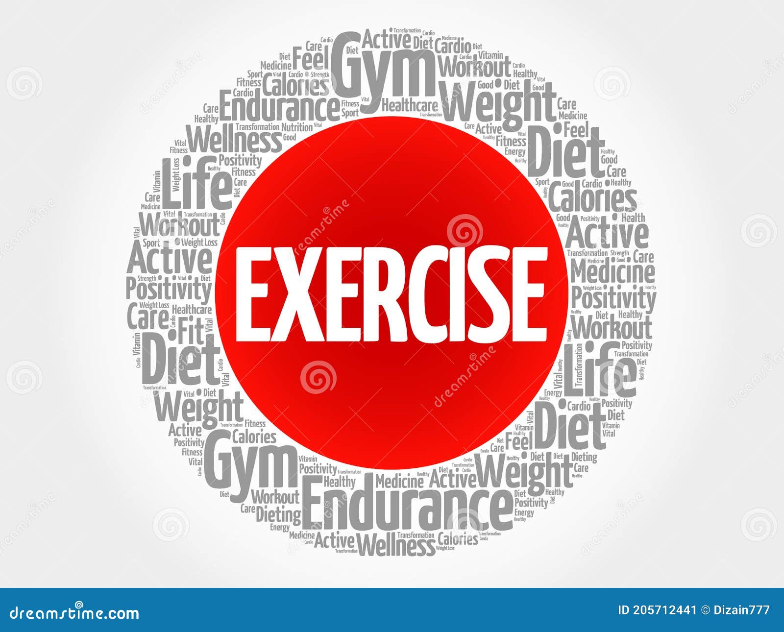 Fitness Exercise Word Icon Cloud Stock Illustrations – 200 Fitness