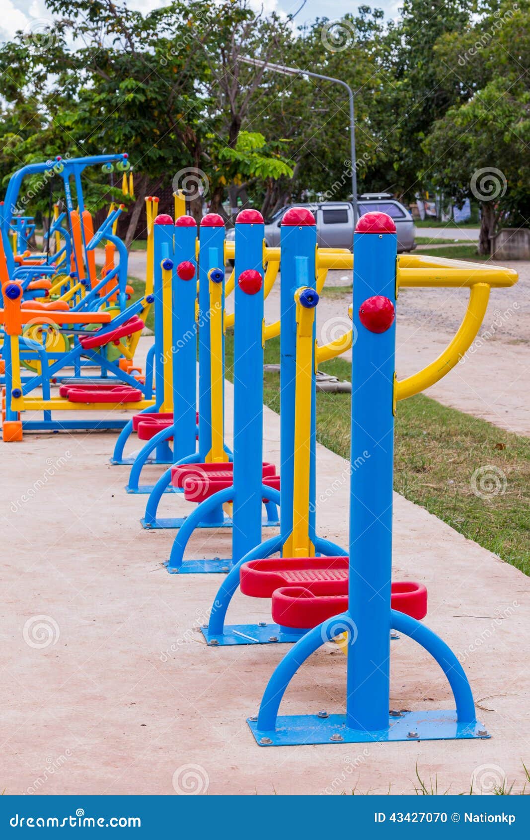 Exercise Equipment in the Park Stock Photo Image of people, tool