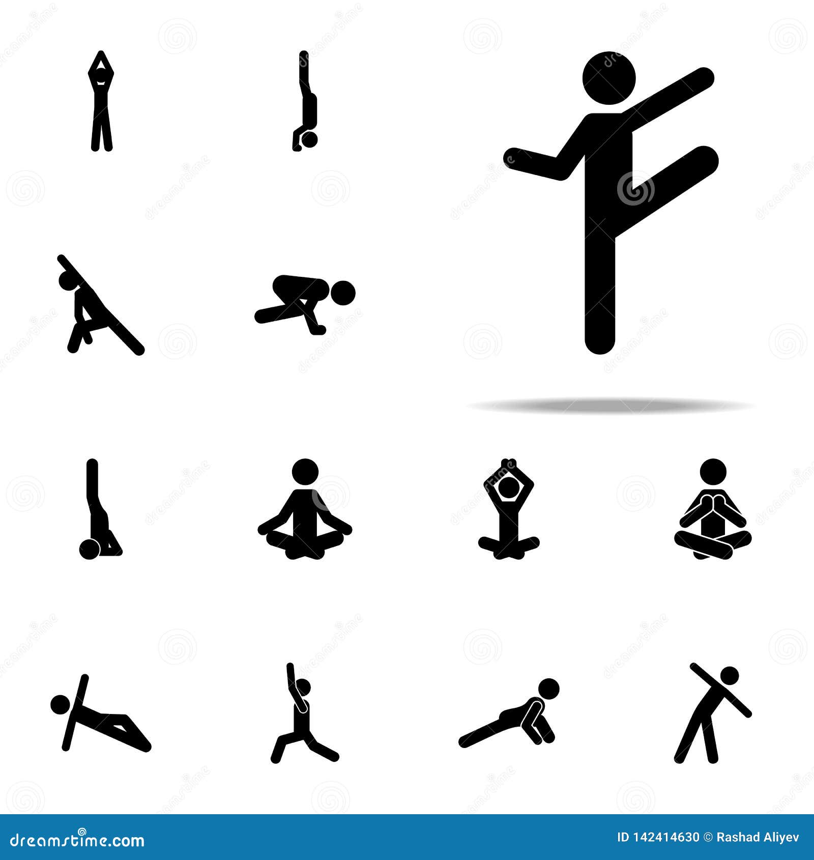 Exercise, Flexible Icon. Yoga Icons Universal Set for Web and Mobile ...