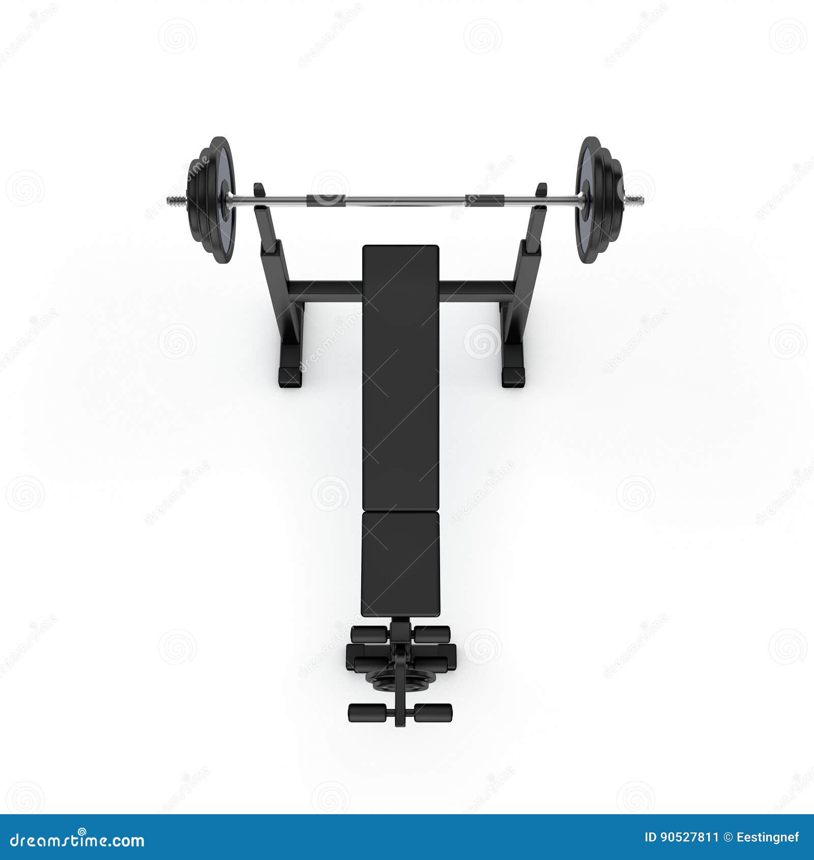 Exercise Machine.Isolated on White Background Stock Illustration