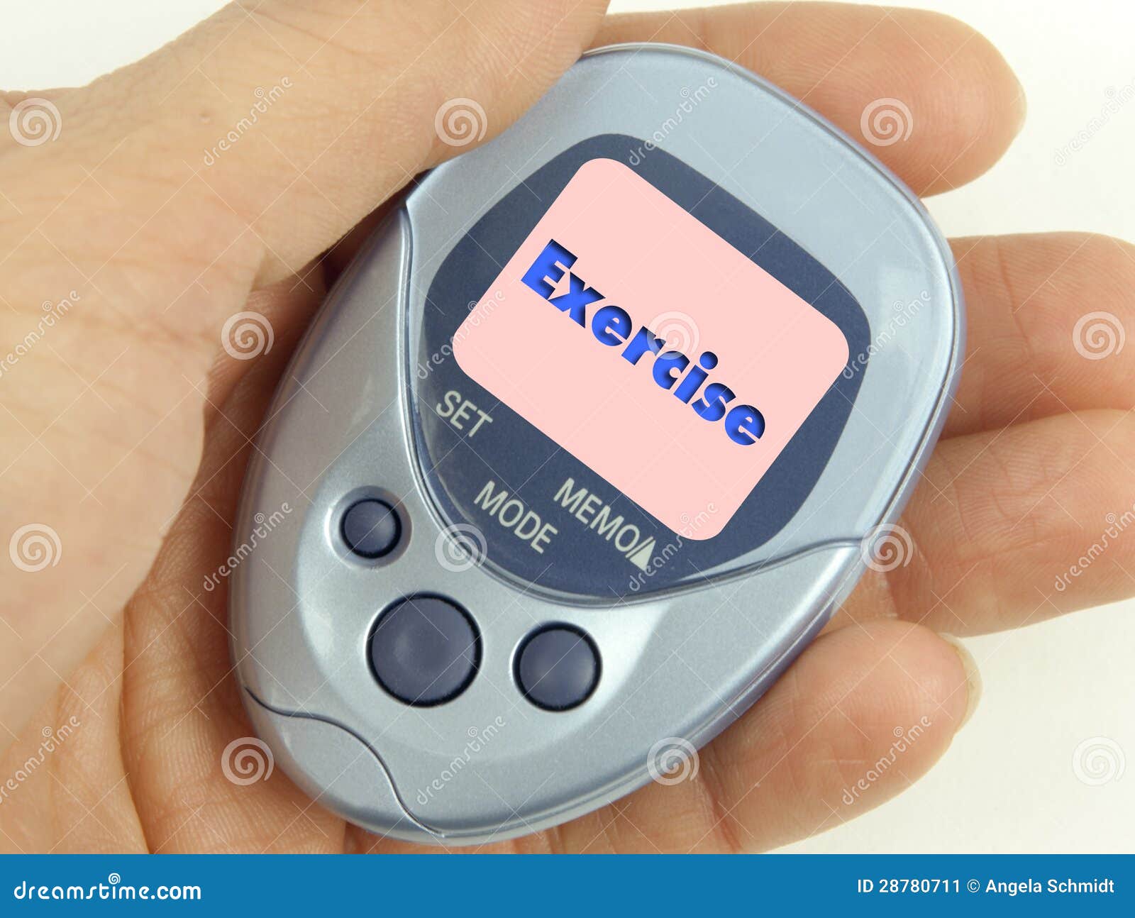 Exercise Pedometer stock image. Image of meter, reset 28780711