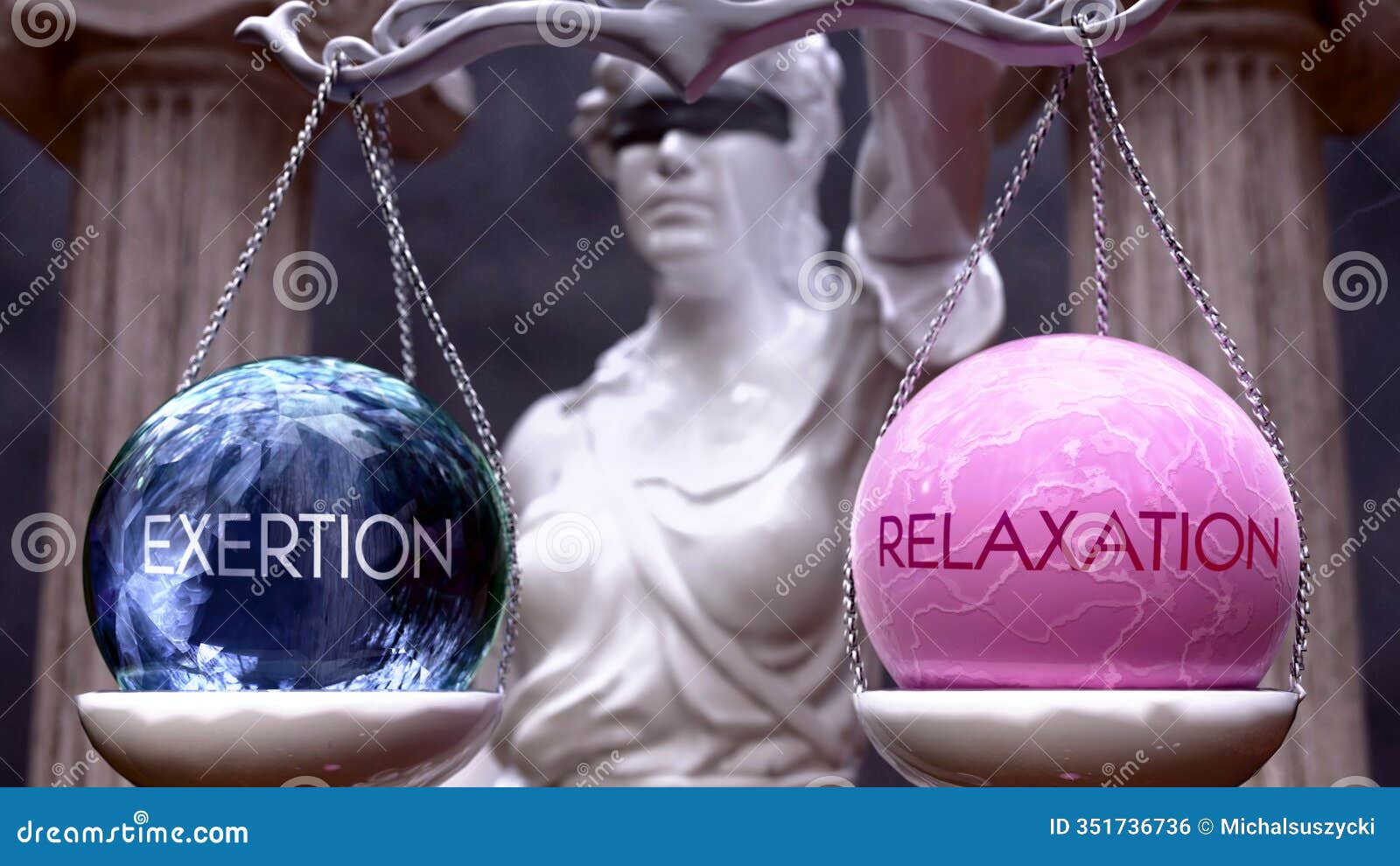 exertion or relaxation as a choice, two options to choose from