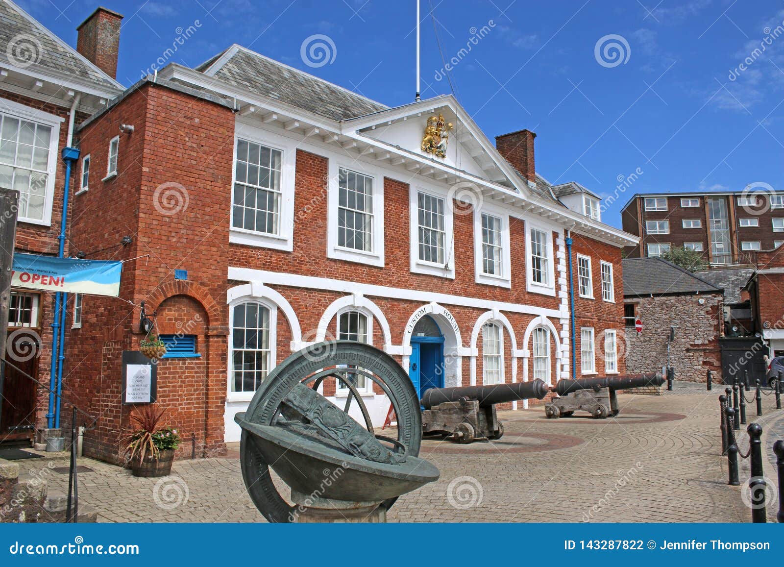 Exeter Custome House stock photo. Image of canon, historical 143287822