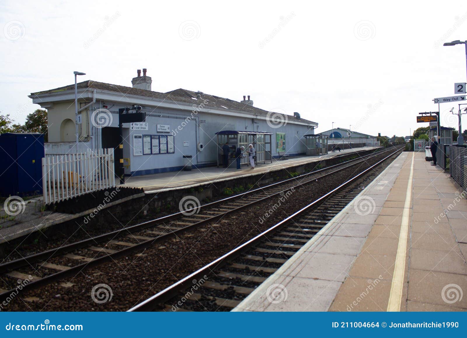 Exeter St. Thomas Railway Station in Exeter, Devon Editorial Stock