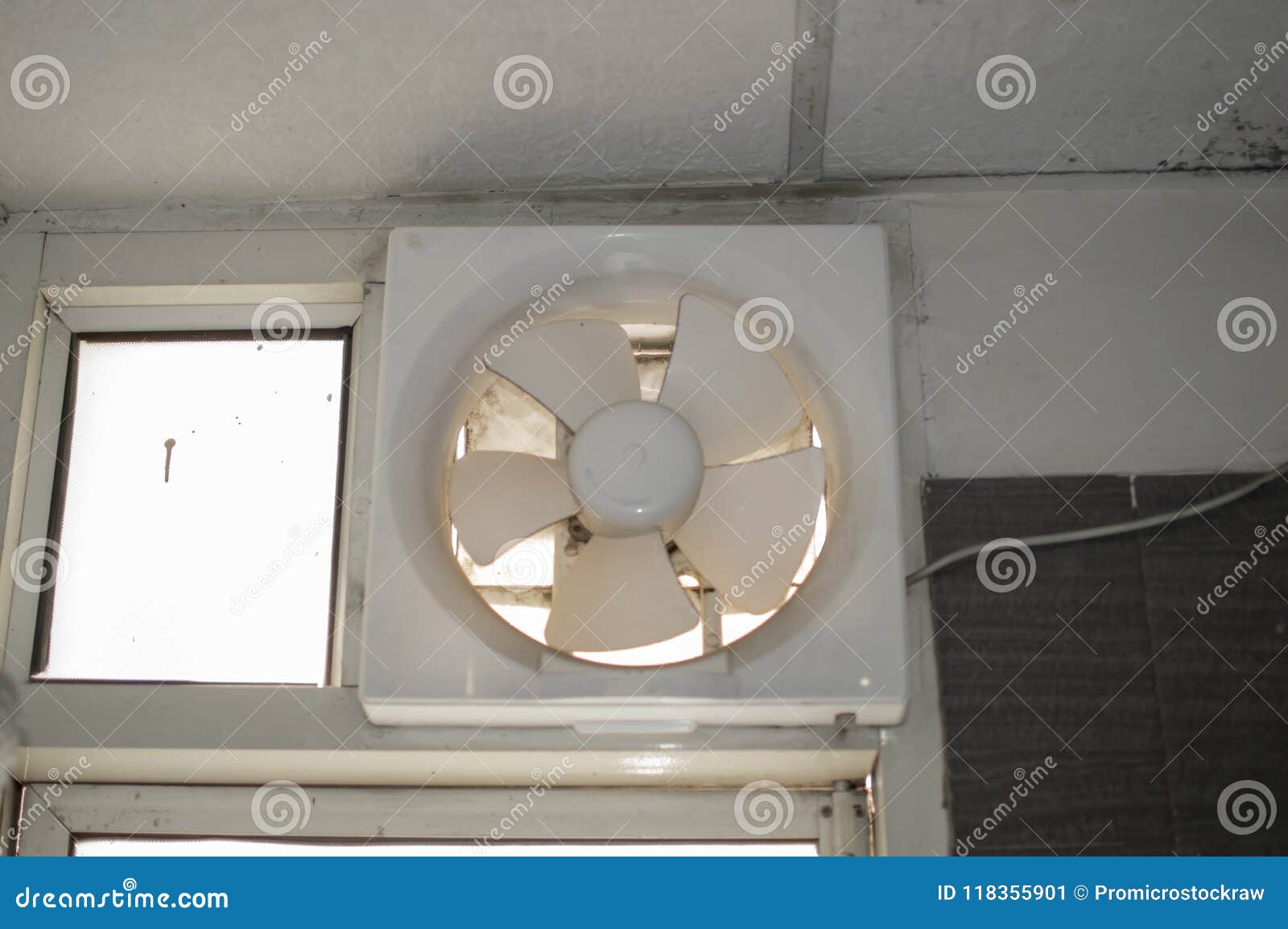 Exhaust Fan In Bathroom Stock Image Image Of Cooler 118355901