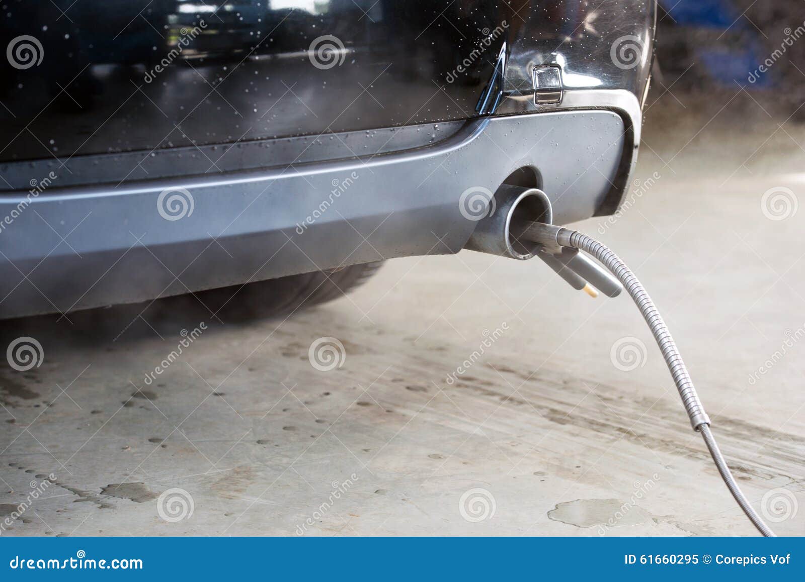 exhaust fume measurement of a diesel engine