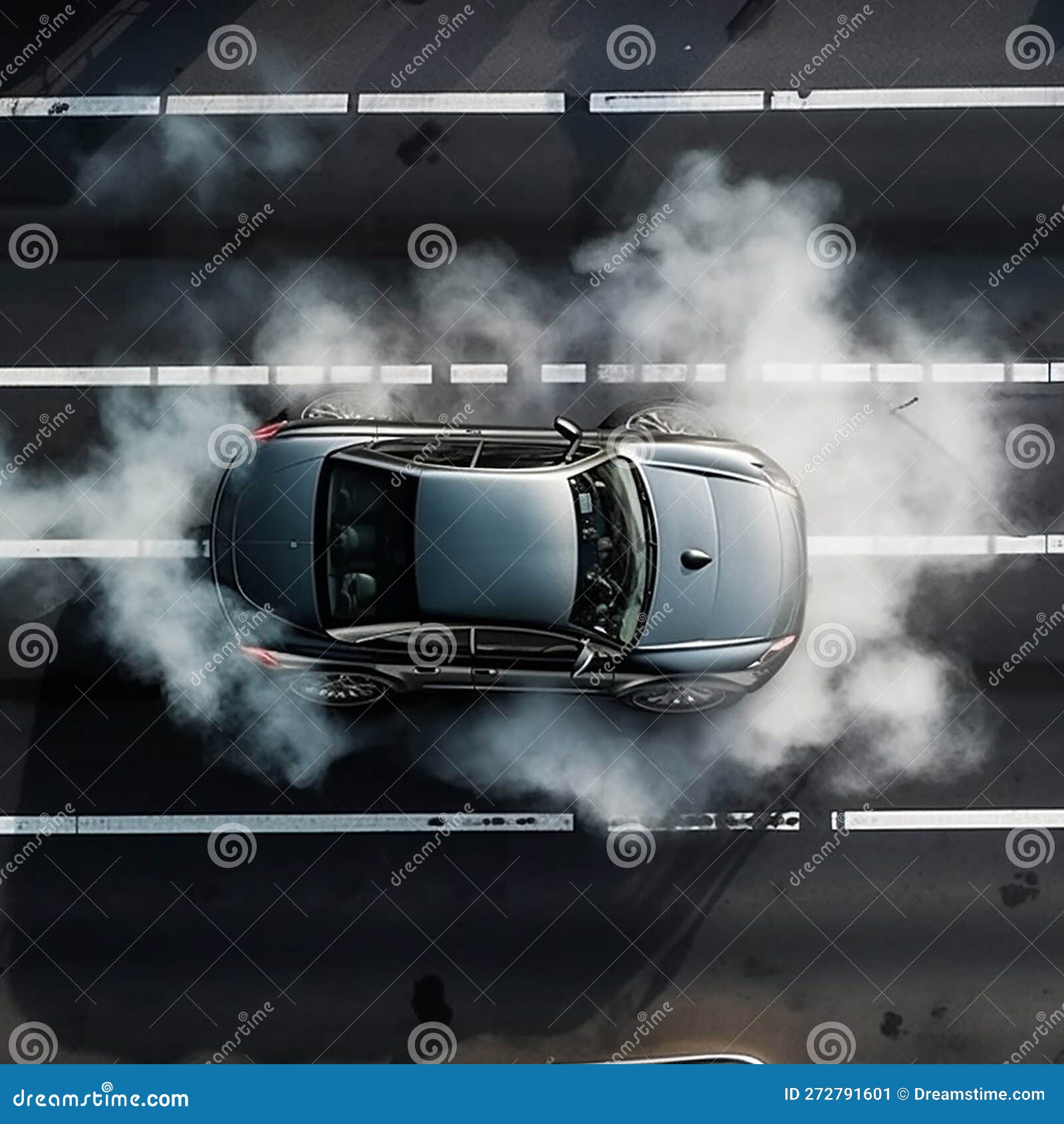 The Exhaust Pipe of the Automobile that Emits Carbon Dioxide As a