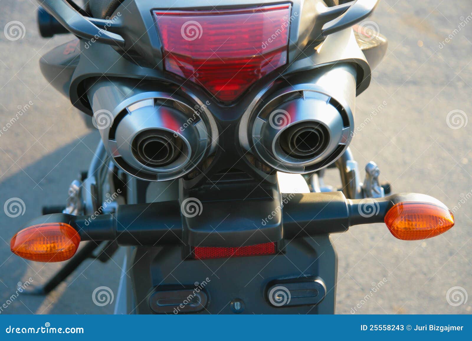 Exhaust pipe of motorcycle stock image. Image of motor 25558243