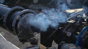 The Exhaust Pipe Of A Racing Car Emits Smoke Stock Footage Video Of The Exhaust Pipe Of A Racing Car Emits Smoke Stock Footage Video Of