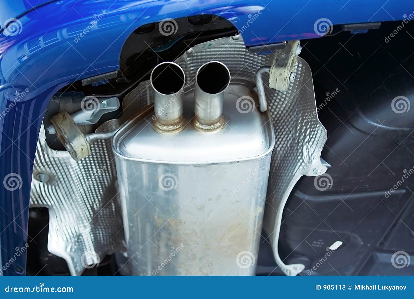 Exhaust system muffler stock image. Image of exhaust, filthy 905113