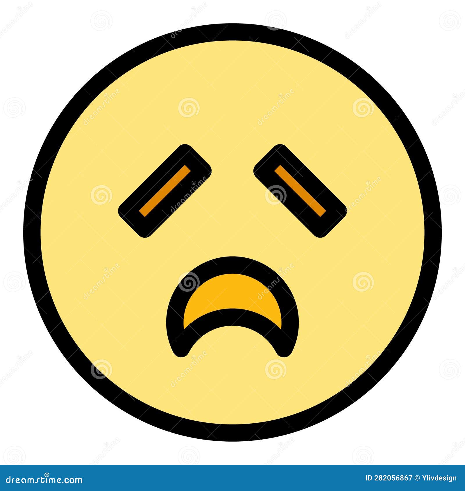 Exhausted Emoji Vector Illustration 187044714