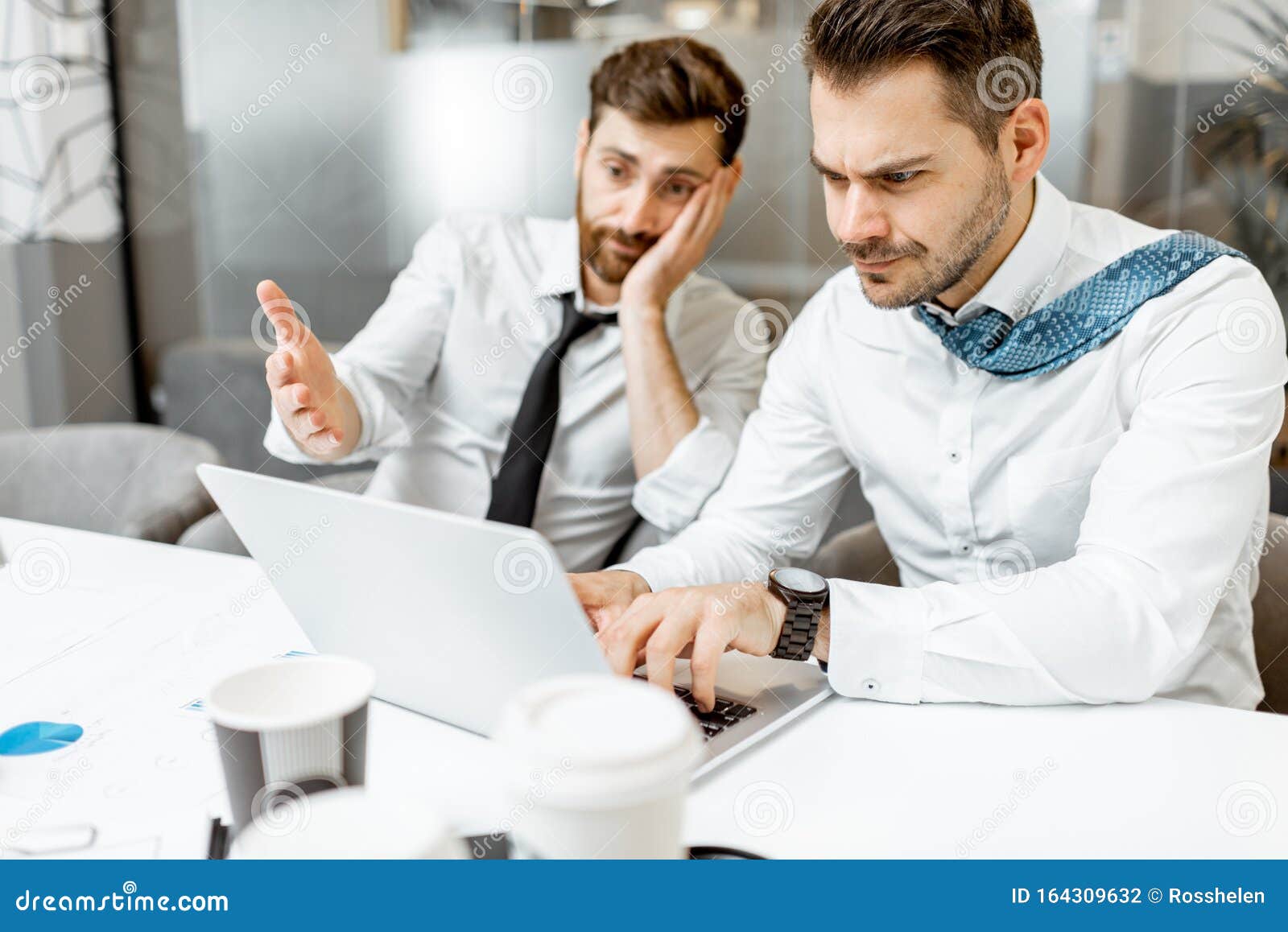 Exhausted Employees Working in the Office Stock Photo - Image of problem,  employee: 164309632