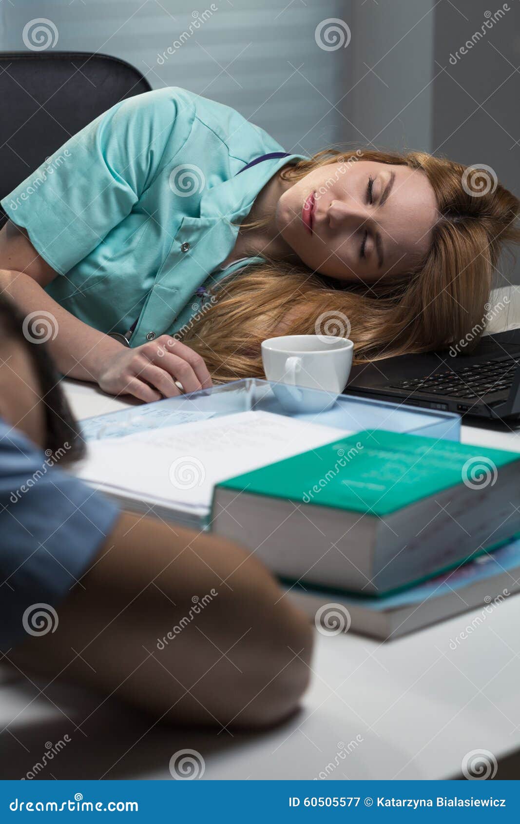 Exhausted Medical Personnel after Shift Stock Image Image of analyse