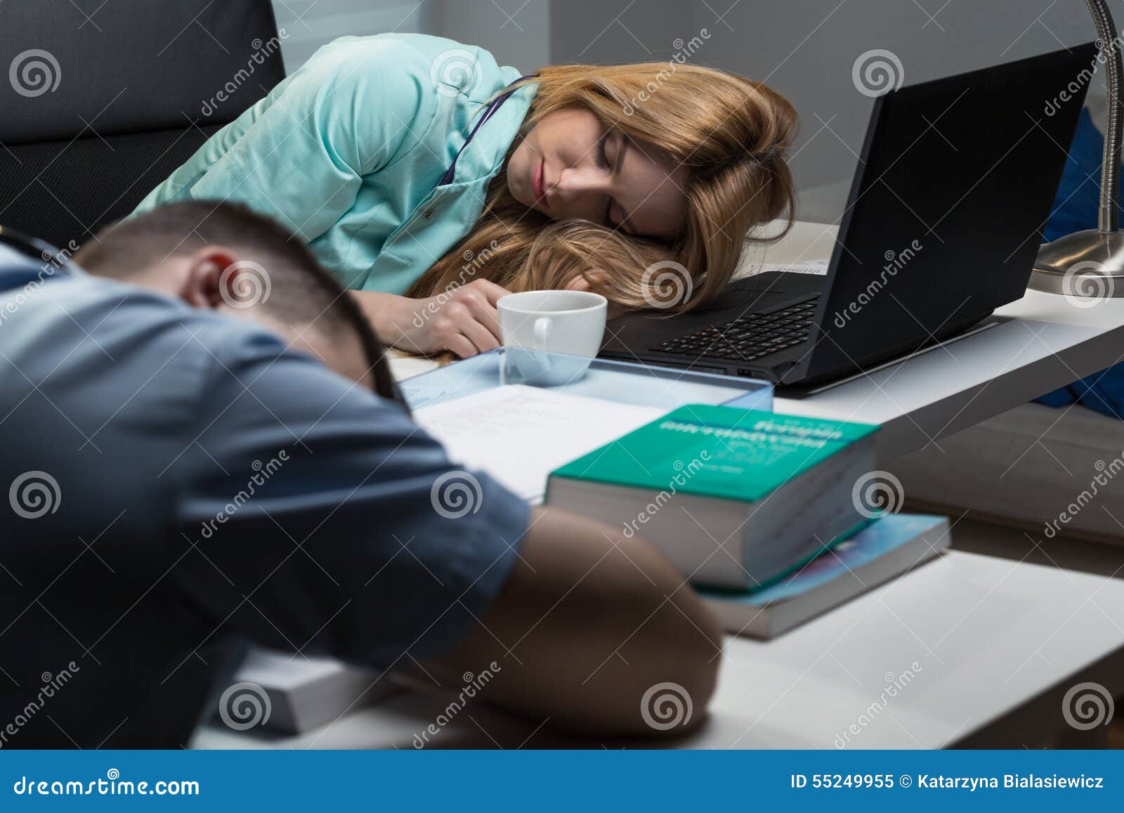 Exhausted medical staff stock image. Image of medicine 55249955