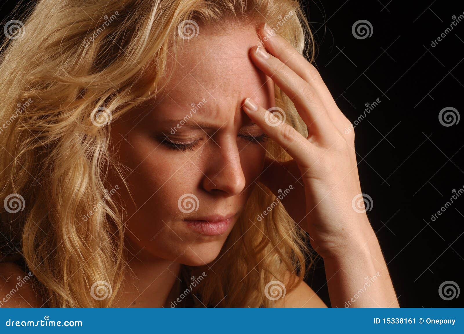 Exhausted Young Woman stock image. Image of unhappy, hopelessness