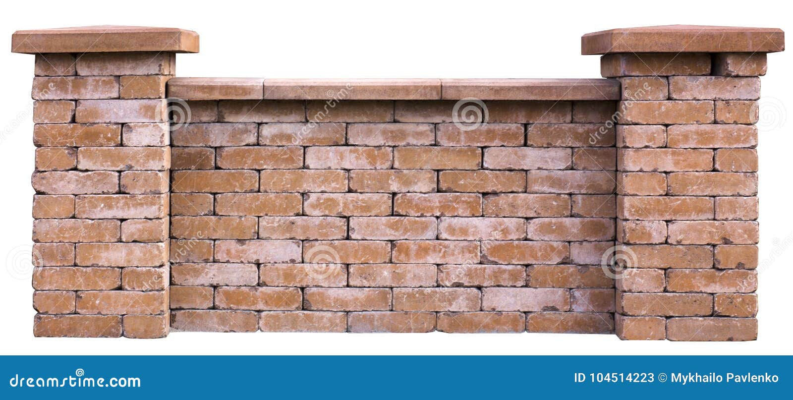 Exhibition Fence Sample from Decorative Concrete Blocks Stock Image