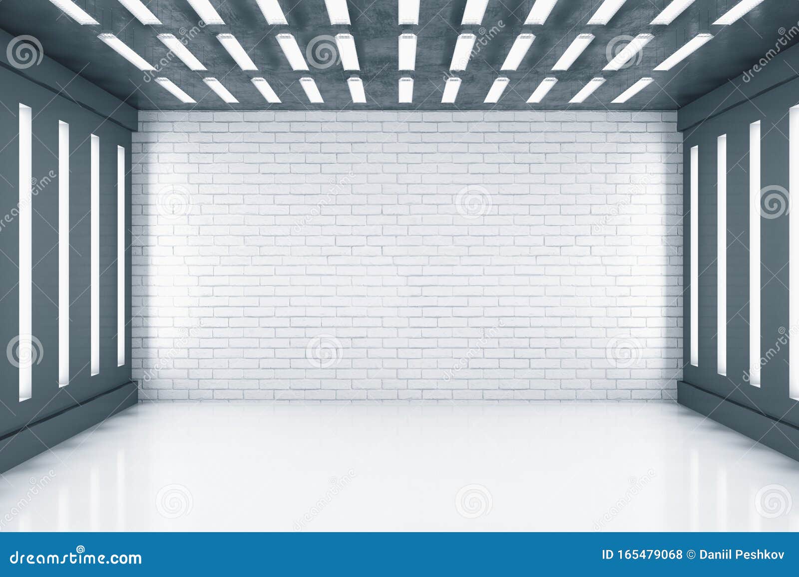 Download Exhibition hall interior stock illustration. Illustration of bright - 165479068