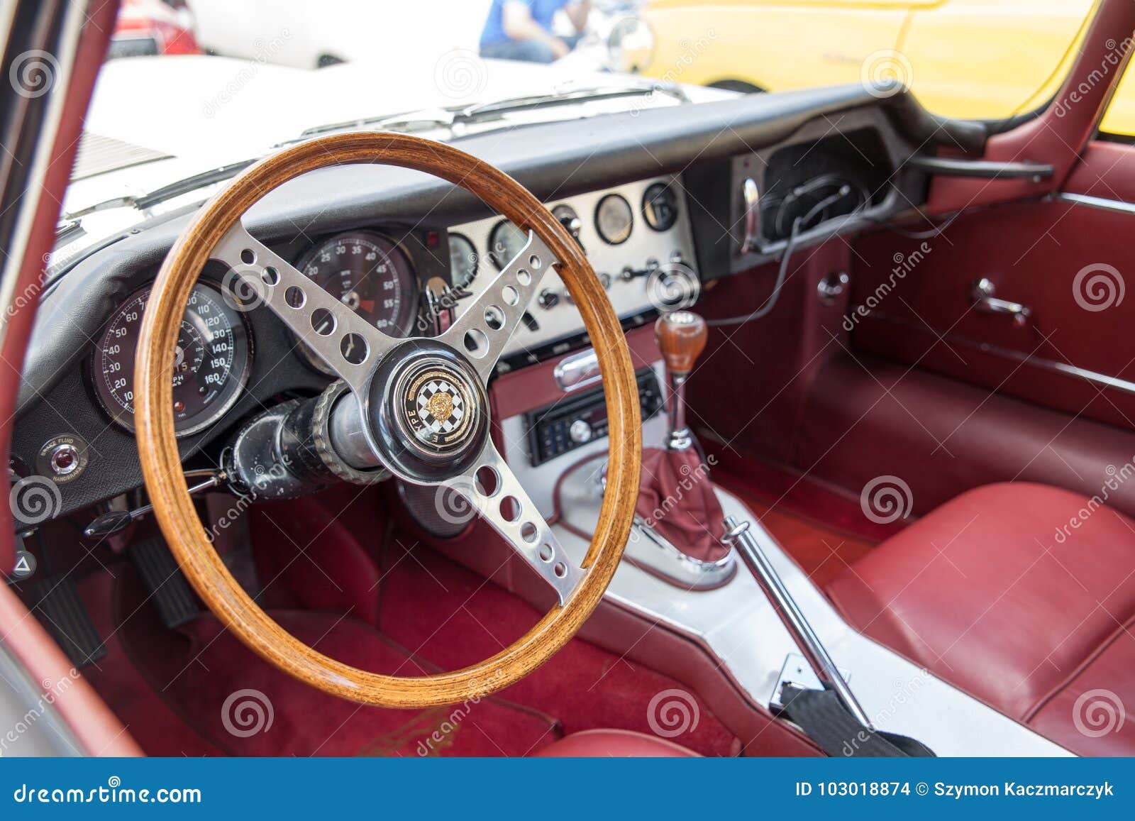 Exhibition Of Old Cars Interior Of An Old Car The Old