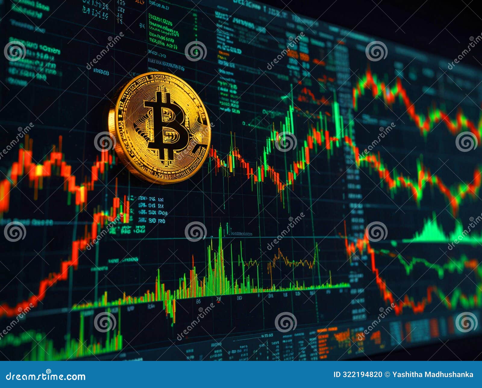 Exhilarating Crypto Market Volatility High-Resolution Digital Trading Chart  Stock Photo - Image of trading, landscape: 322194820