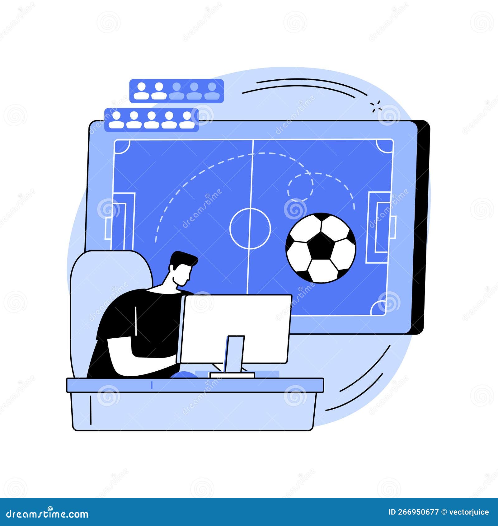 Exibição Do Vetor Do Conceito Abstrato De Jogos Esportivos Ilustração do  Vetor - Ilustração de linha, diagrama: 266950677