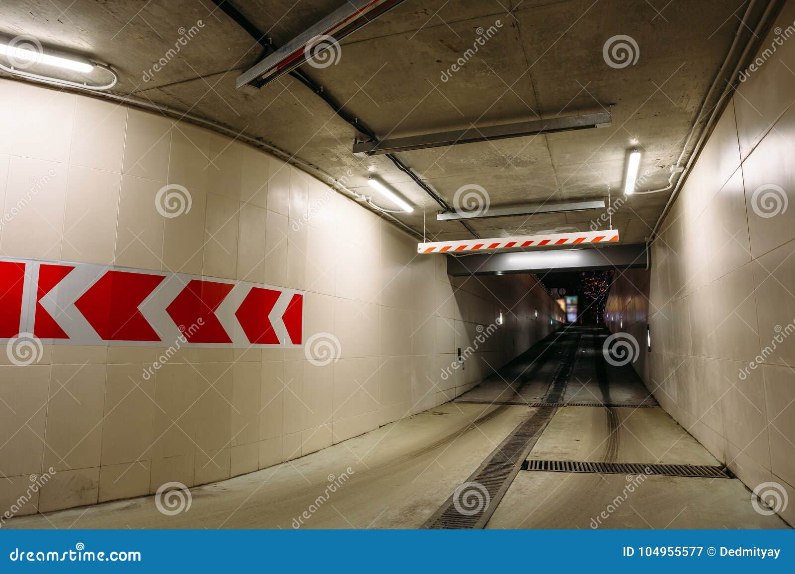 Exit from Underground Car Park or Parking in Form of Modern Concrete
