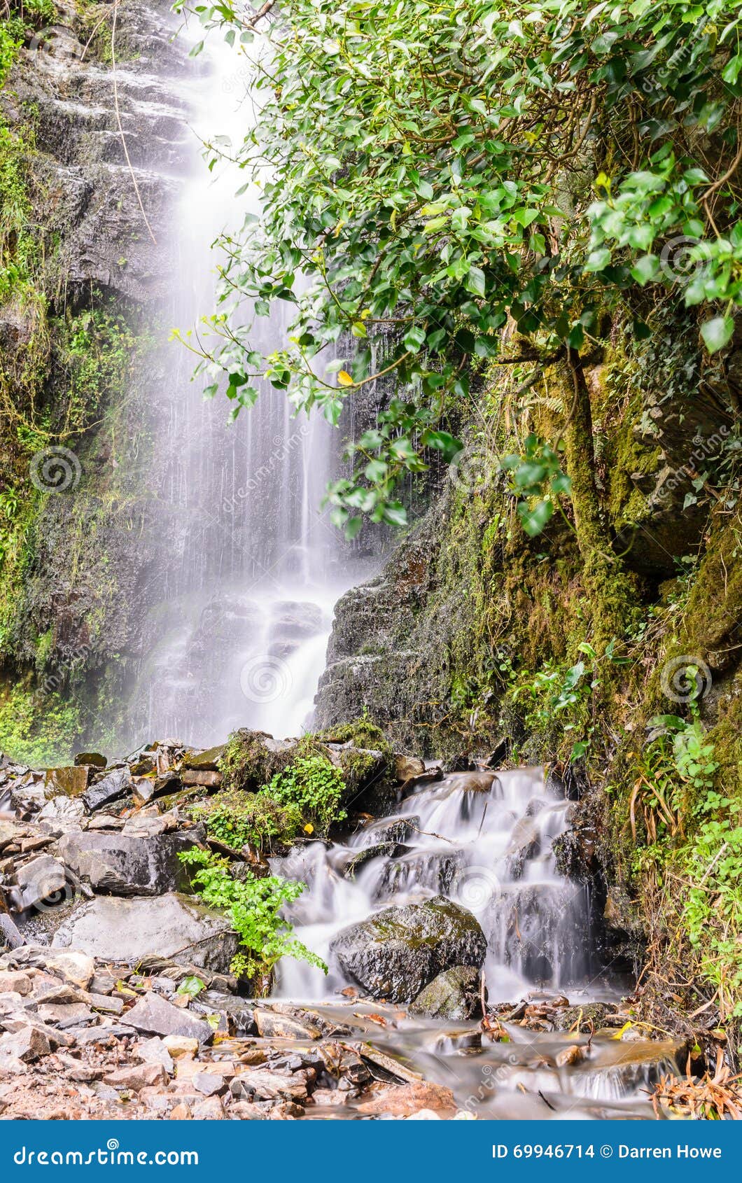 Exmoorwaterval. Hollowbrookwaterval in exmoor Devon, het UK