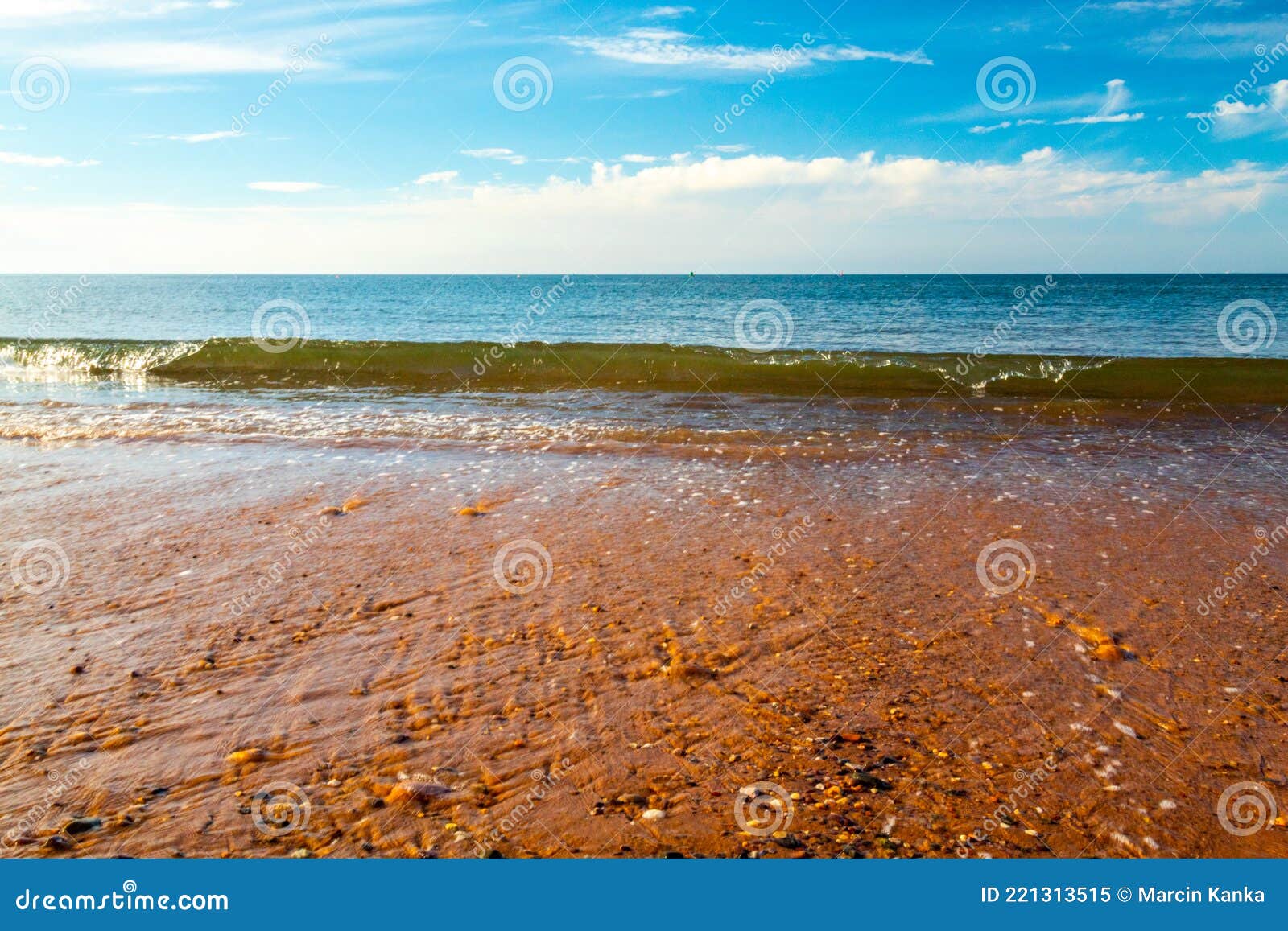 Exmouth Beach at Low Tide in the Morning Stock Image Image of shiny