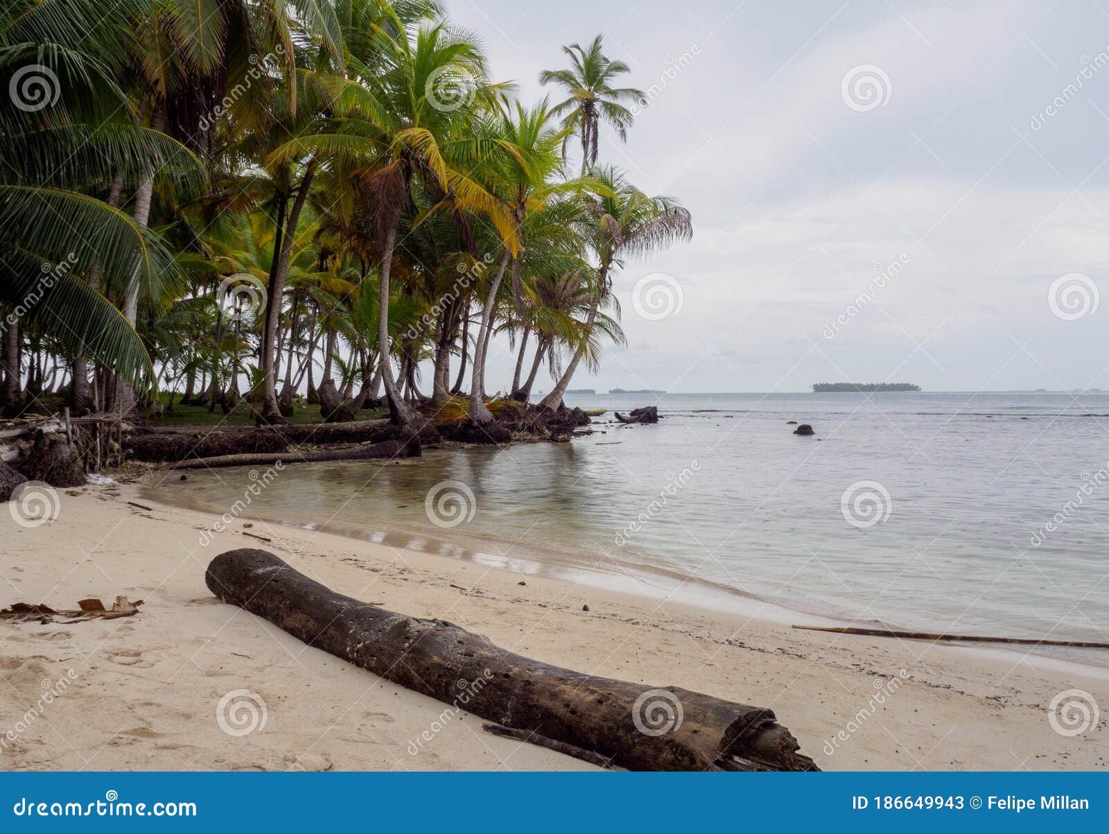 exotic beach at sanblas islands panama