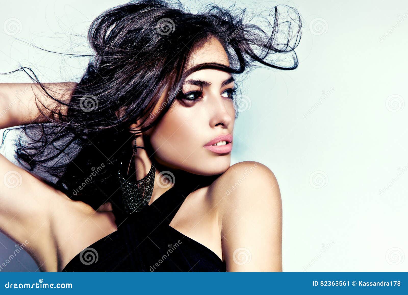 Exotic Brunette Beauty Stock Image Image Of Wild Seductive 82363561