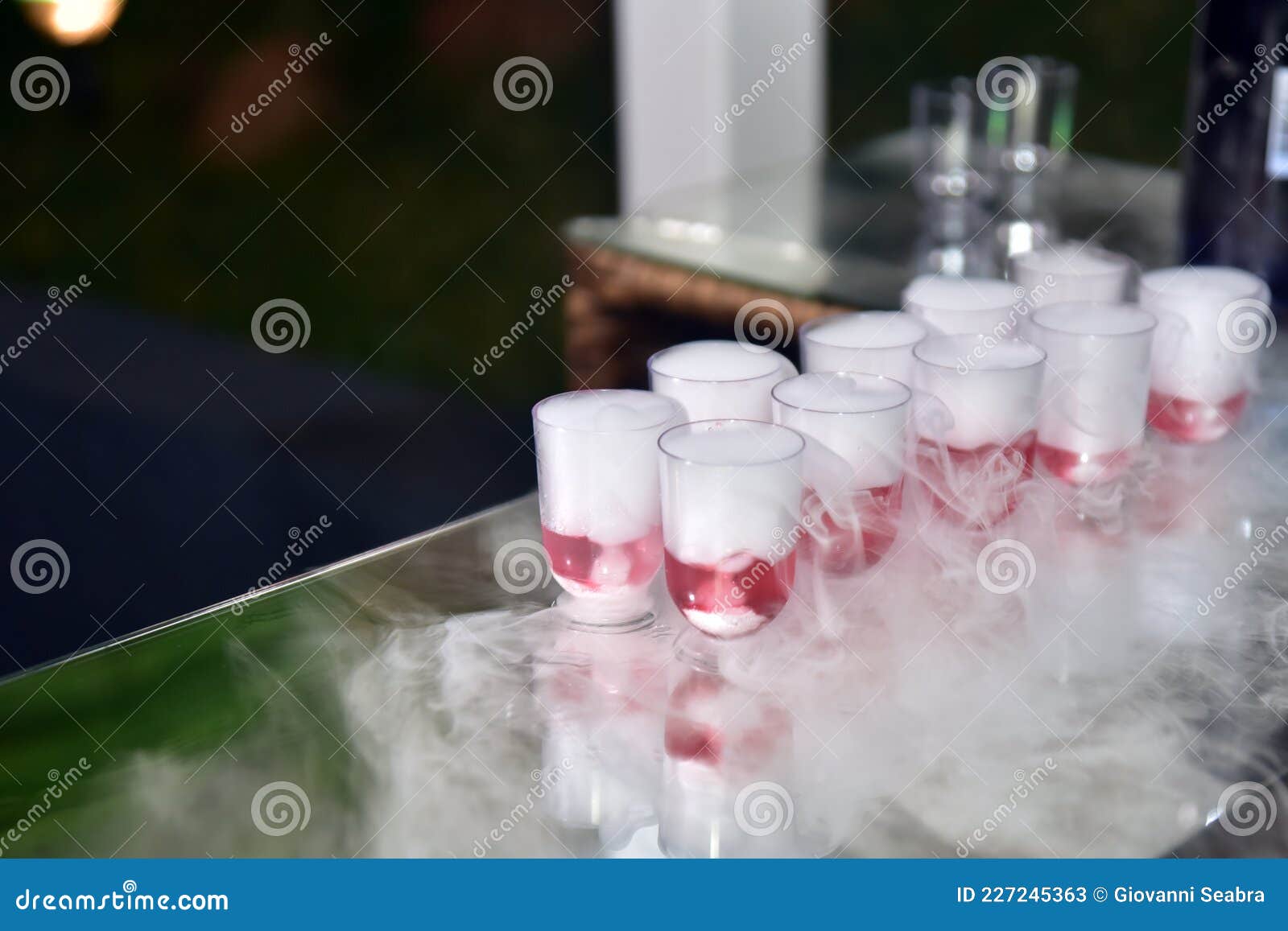 Exotic Fruit Drinks with Dry Ice Stock Image Image of drink, energy