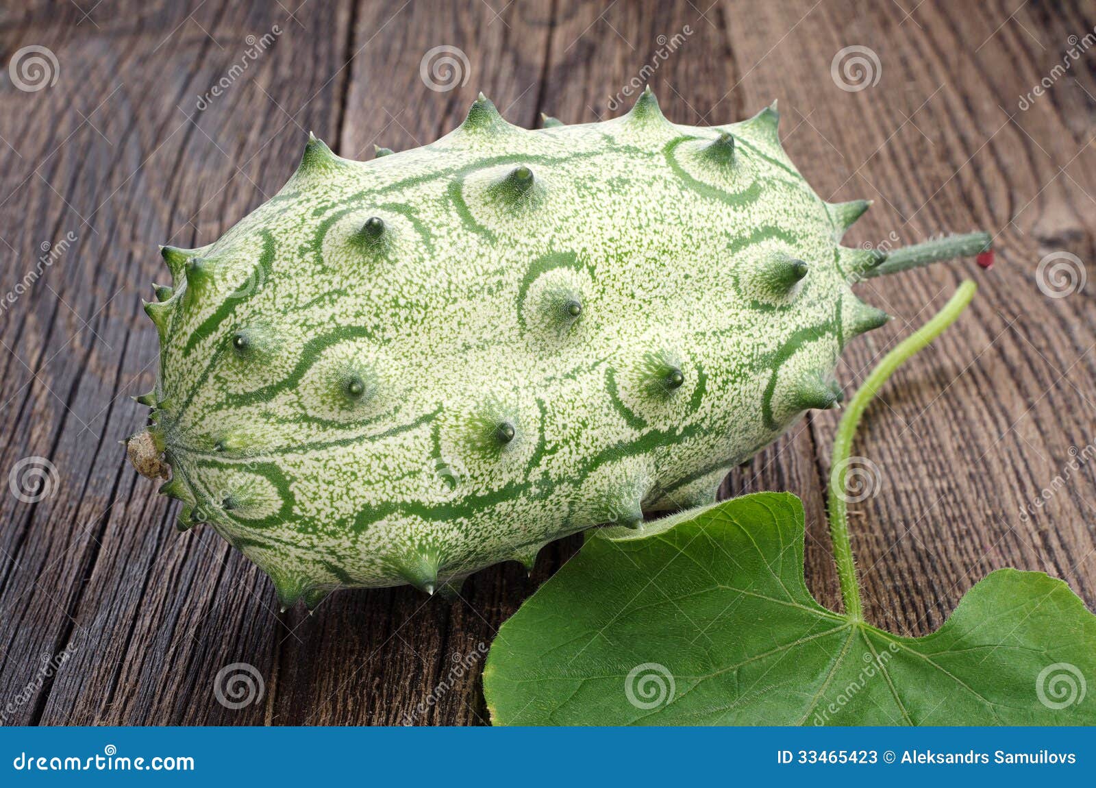 Exotic fruit kiwano stock image. Image of background 33465423