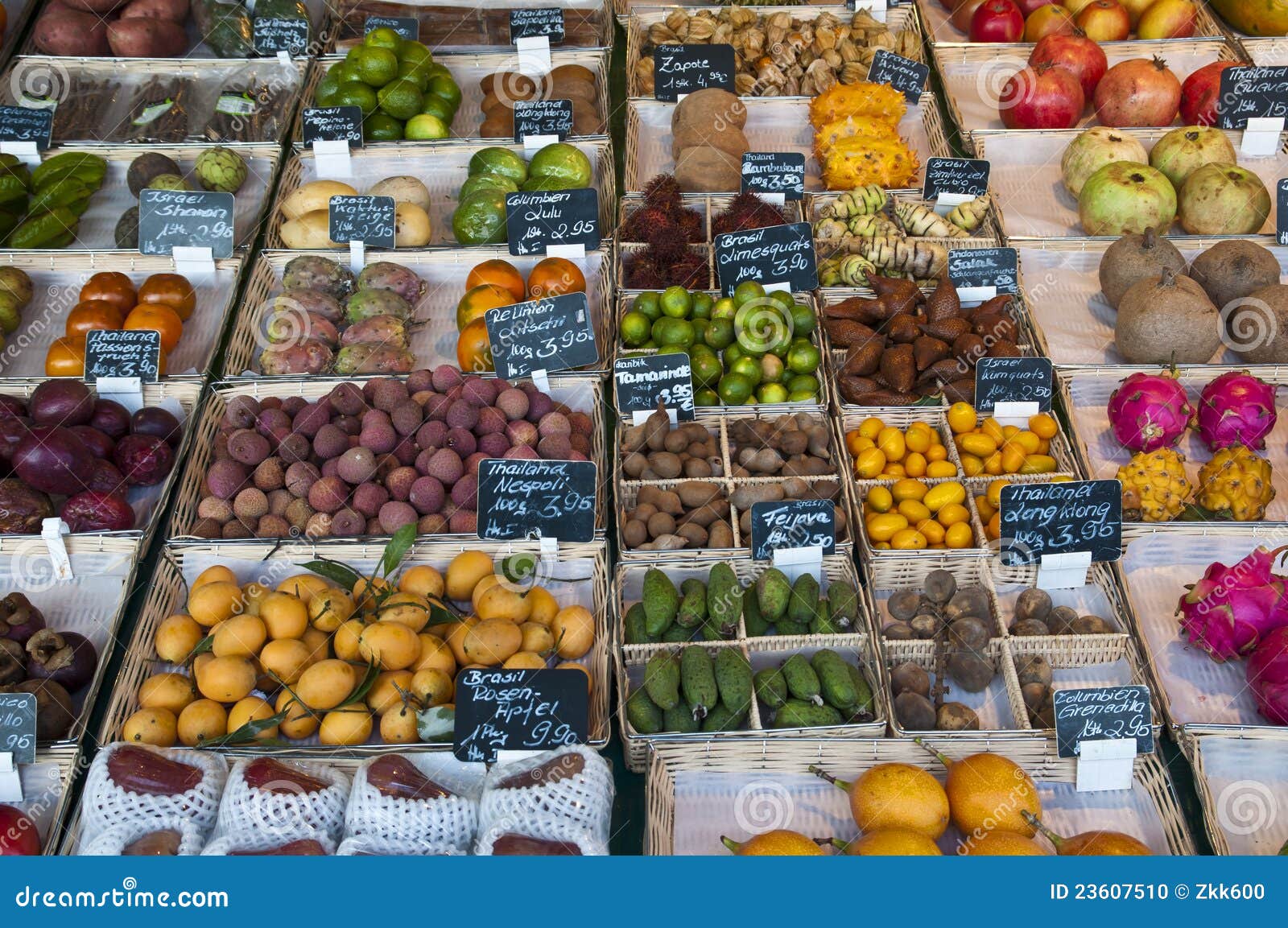 Exotic fruits stock photo. Image of cuisine, europe, delicatessen