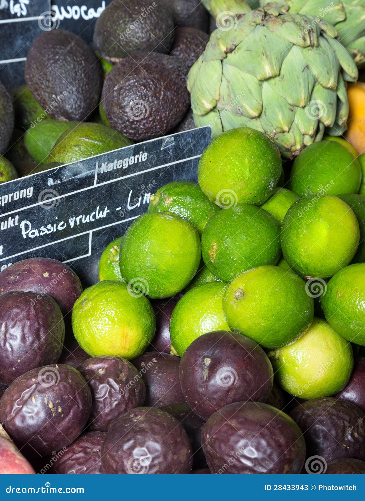 Exotic fruits stock image. Image of colorful, display 28433943