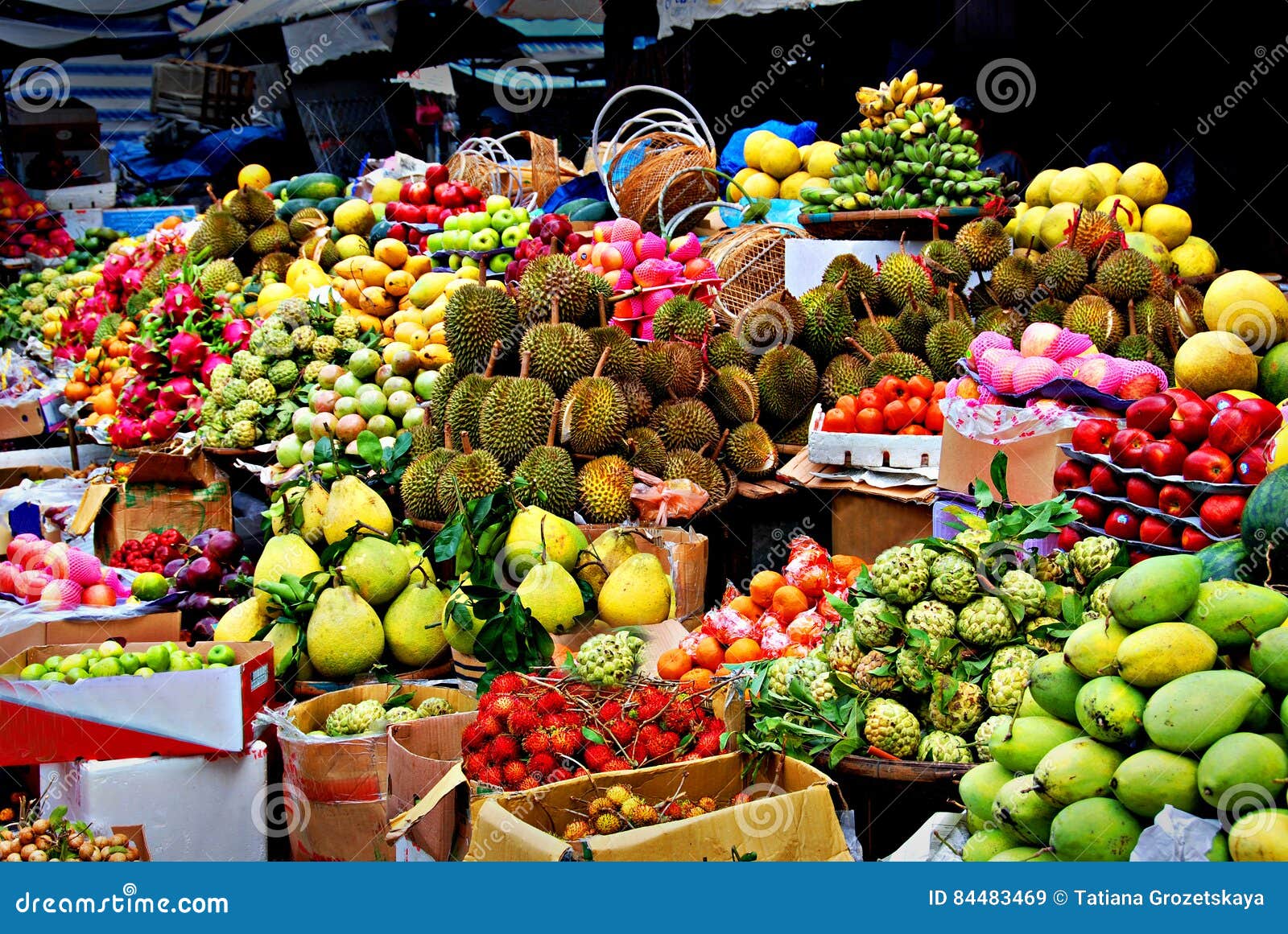 exotic fruits, asian market