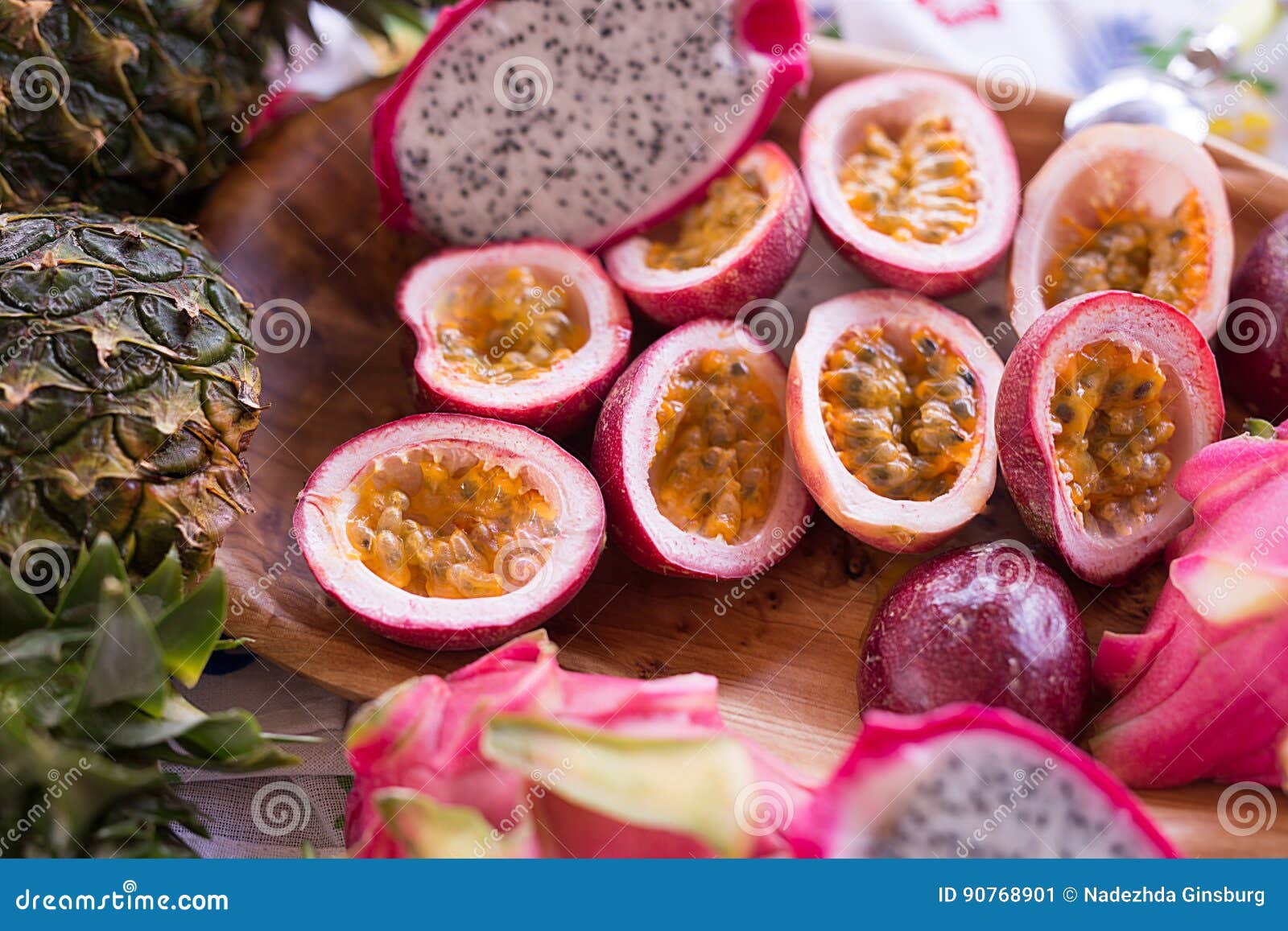 exotic fruits of thailand, bright, delicious, passion fruit